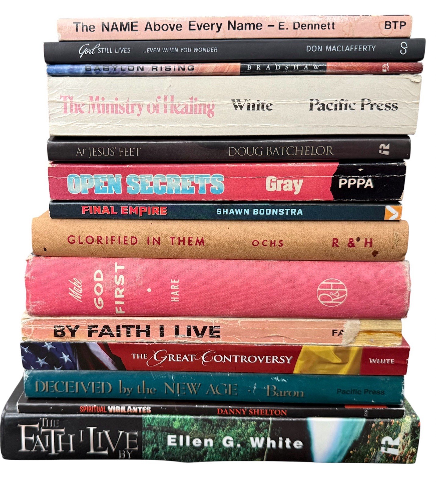 Lot of 14 Assorted Christian Books Inspirational Reading Instant Library