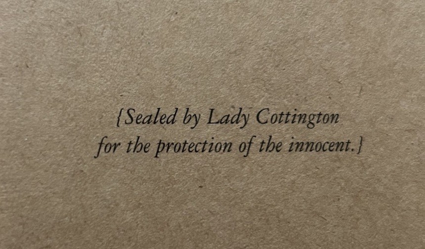 Lady Cottington’s Pressed Fairy Book w/ Sealed Pages