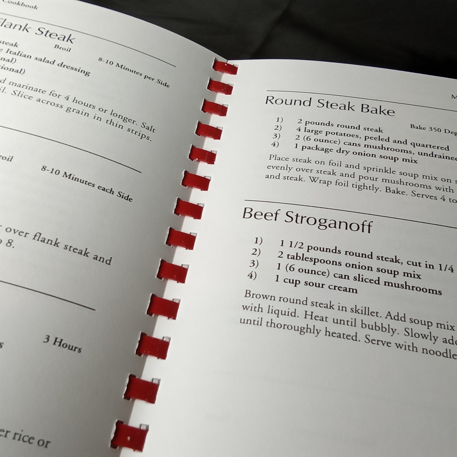 Vintage Cookbook Four Ingredient Recipes Spiral Bound Hardcover 376 Pages