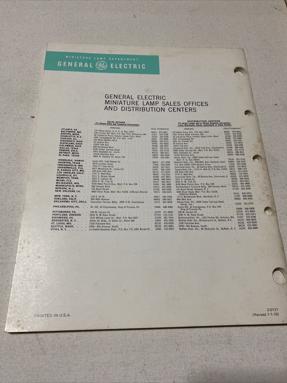 General Electric (GE) Solid State Lamps Part II Applications Manual vintage