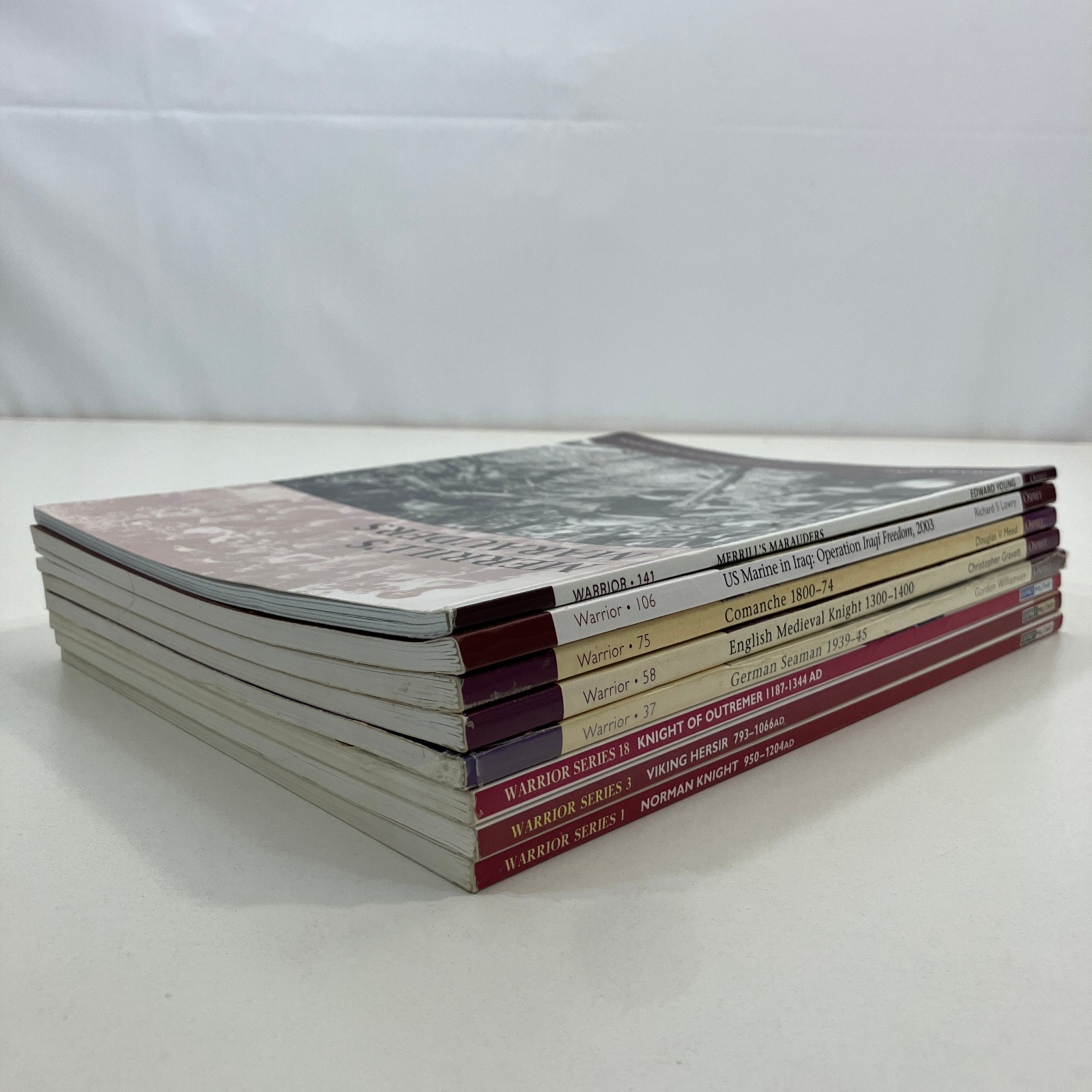 8 Osprey Military Publishing Warrior Series Misc Volumes Trade Paperback Lot