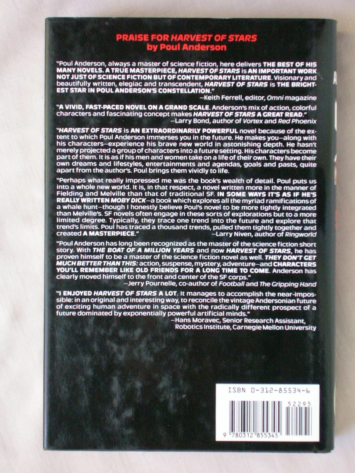 1st Ed THE STARS ARE ALSO FIRE Poul Anderson 1994 HC/DJ SCIENCE FICTION BOOK