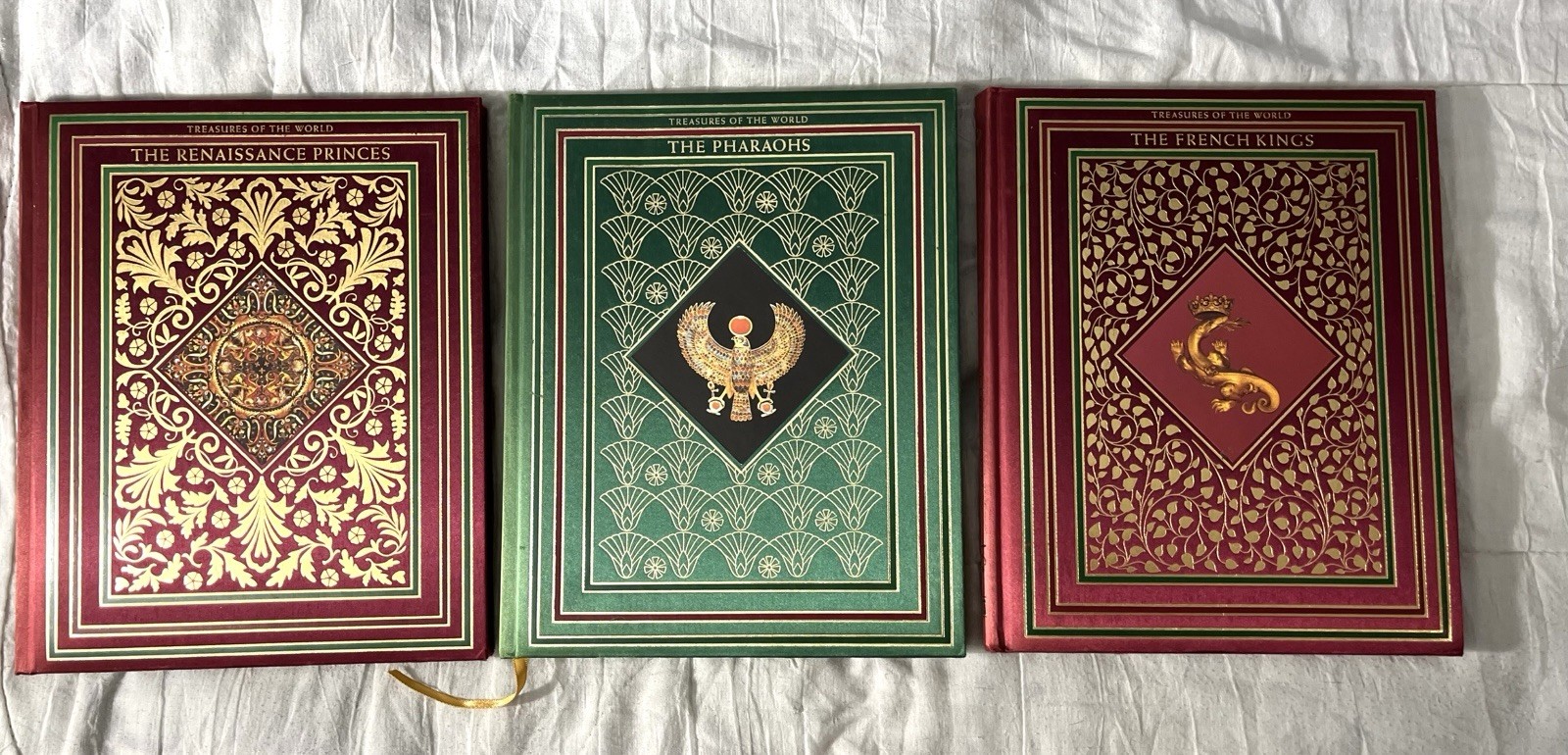 Treasures of the World Stonehenge Press, 12 Volumes, Fine Binding Rare