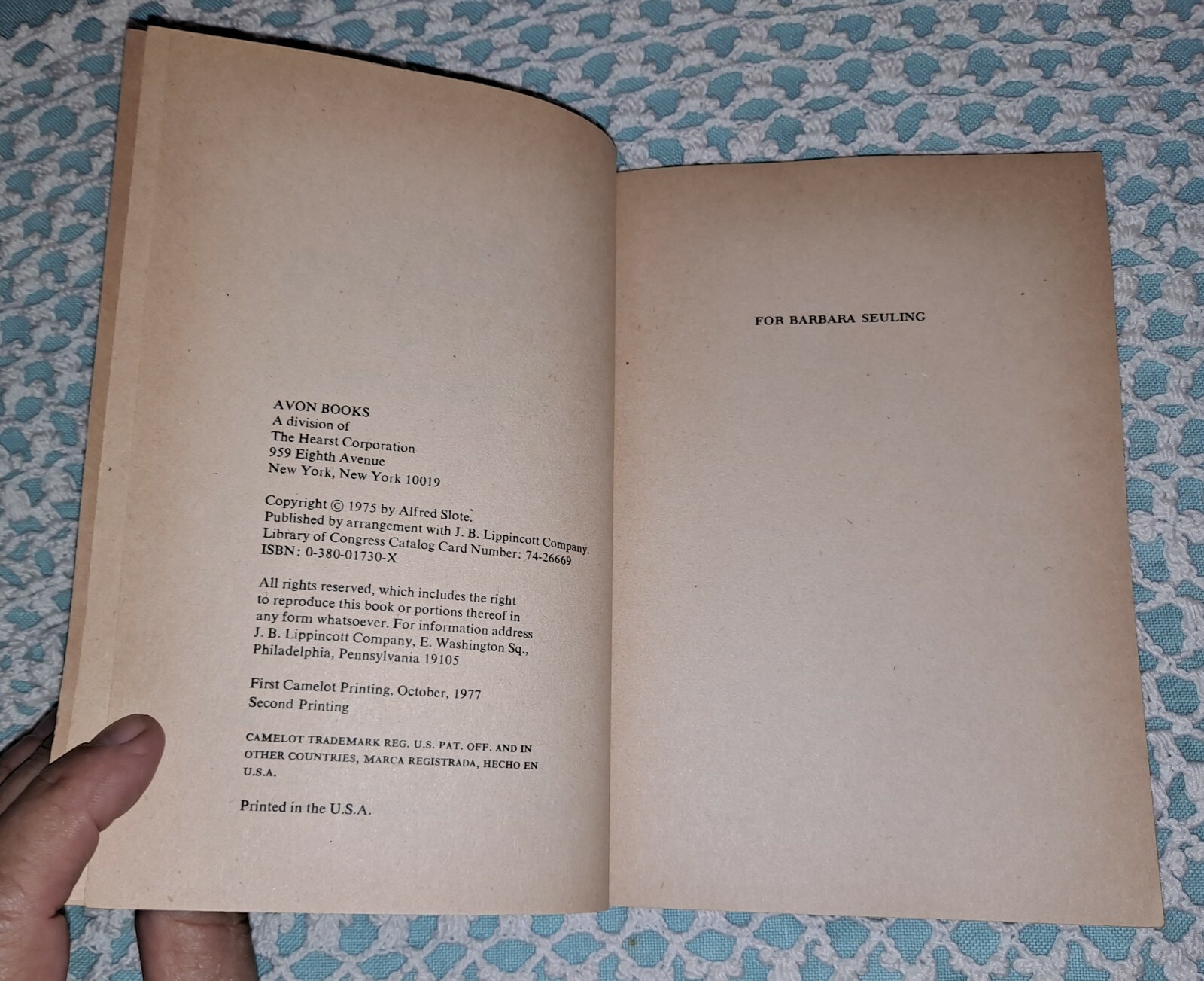 Matt Gargan’s Boy by Alfred Slote, 1977 (2nd Printing), Vintage PB, 158 pages