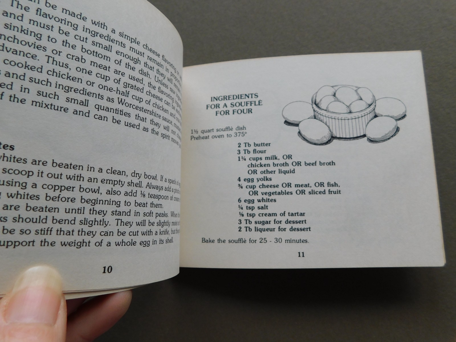 Souffle Dish – Irena Chalmer – 1976 Cookbook Recipes – Potpourri Press booket