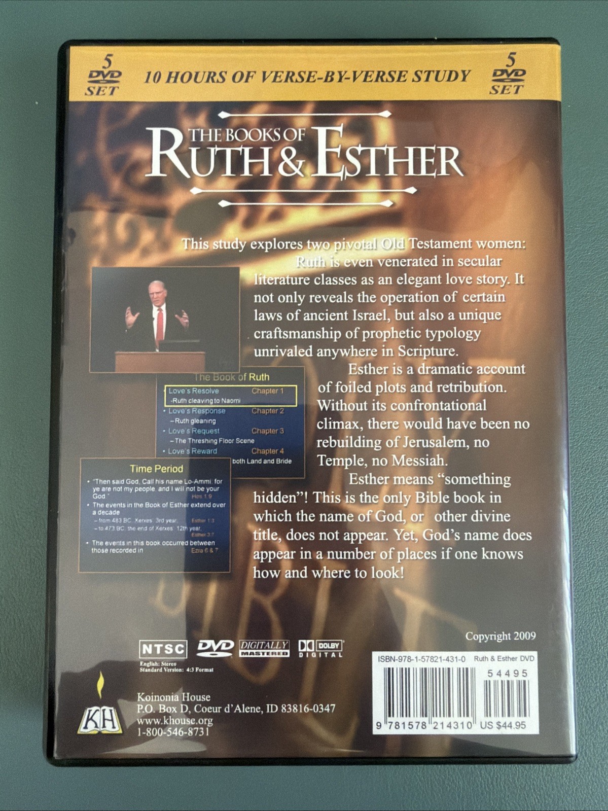Ruth and Esther Commentary by Chuck Missler (2009, Dvd) 5 DVD Set + Bonus Disc