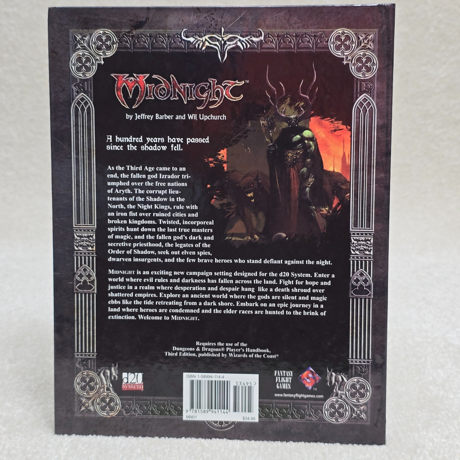Midnight rpg: Epic Fantasy in an Age of Shadow d20 System Roleplaying Hardcover