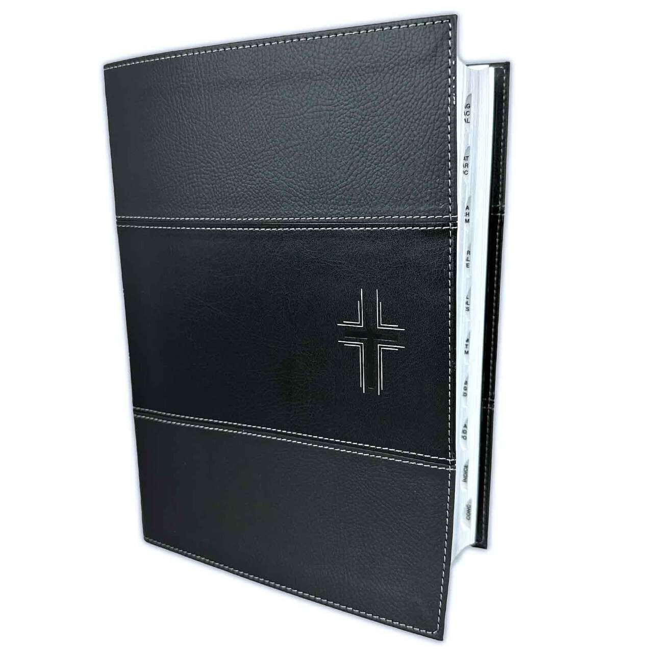 Biblia de Estudio del Diario Vivir Letra Grande NTV – sentipiel negro con indice