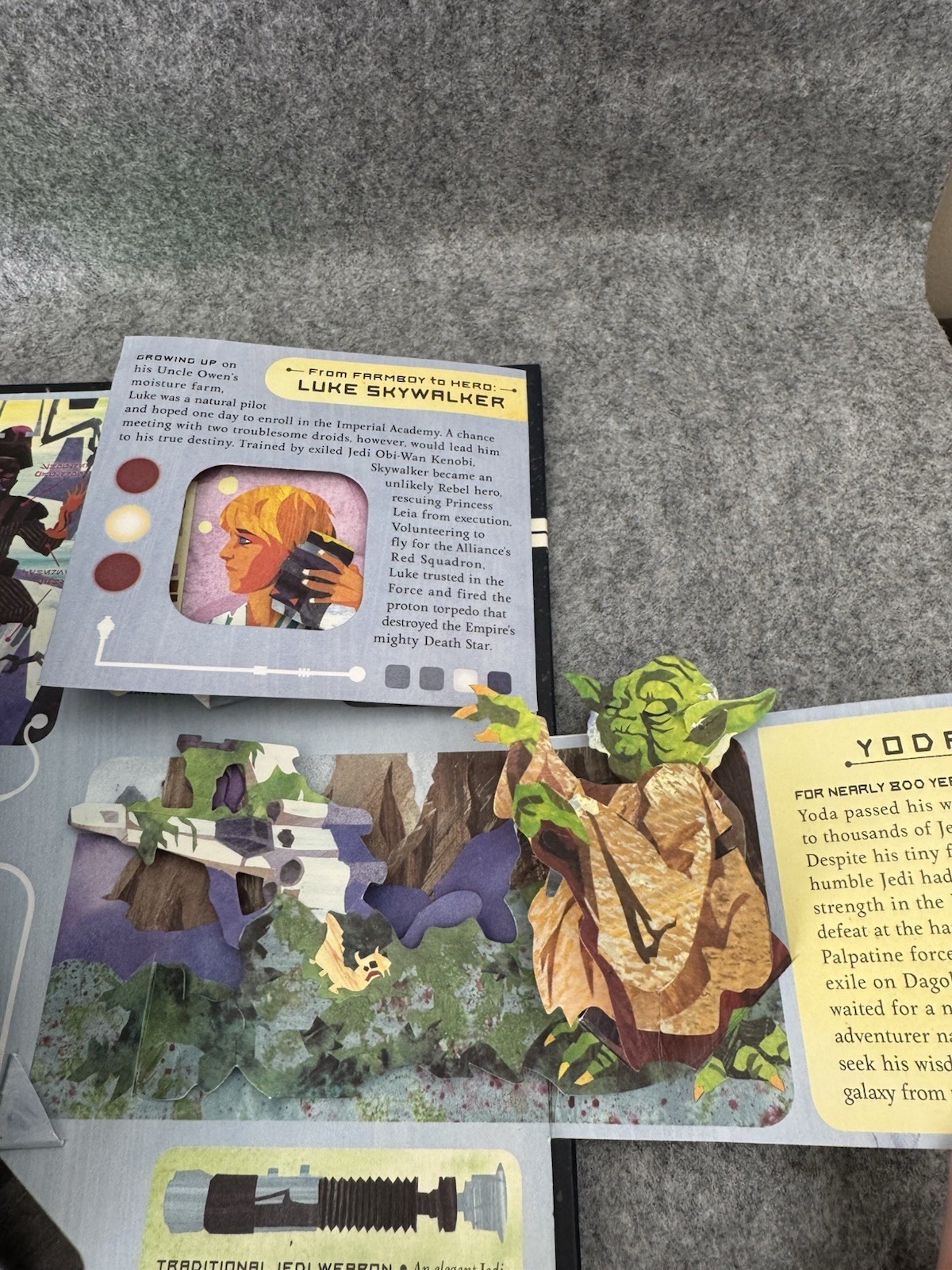 Star Wars Pop-Up Guide to the Galaxy Matthew Reinhart 2007 Lights Promo Copy