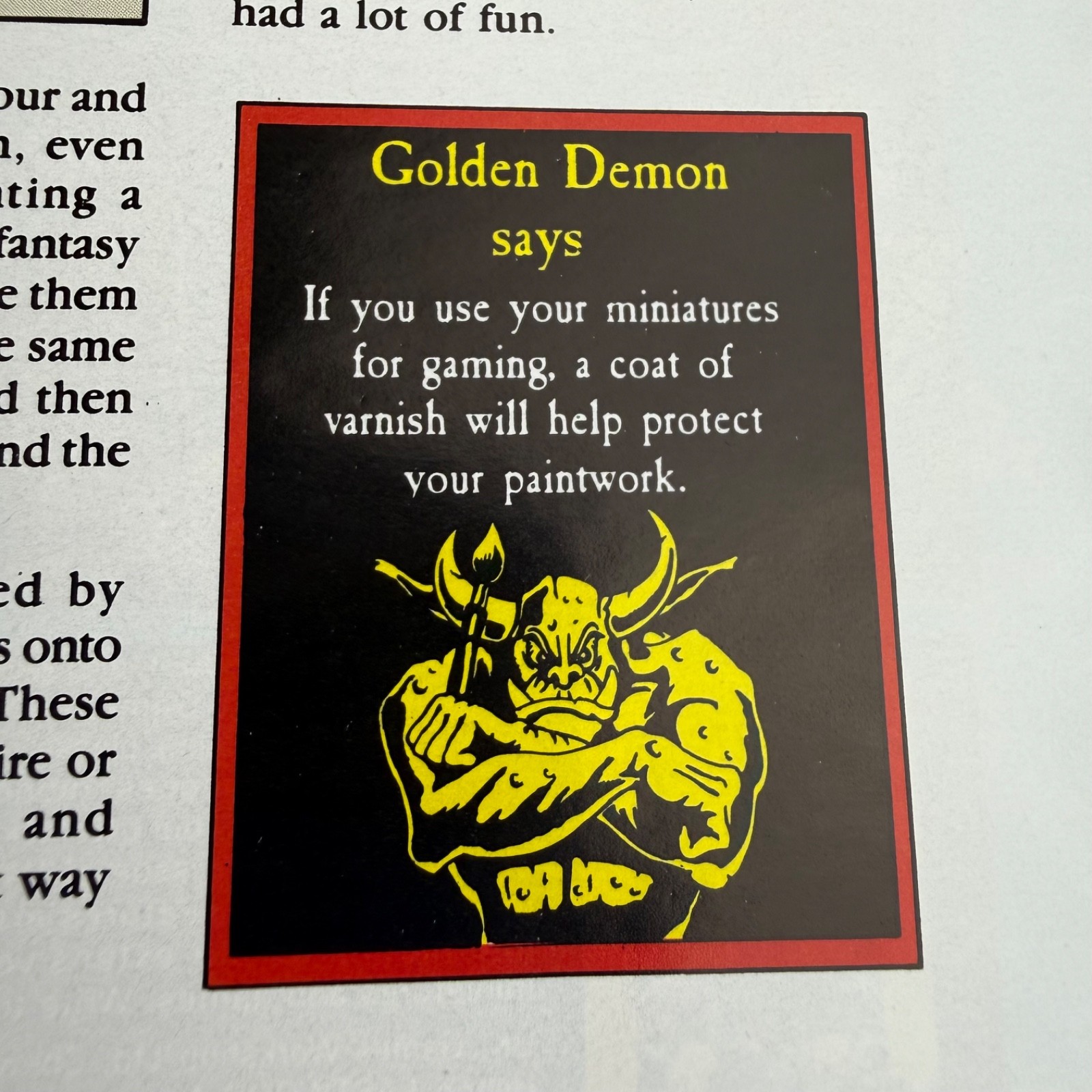 1989 Games Workshop Citadel Miniatures Painting Guide Blue Cover 15 Pg Softcover