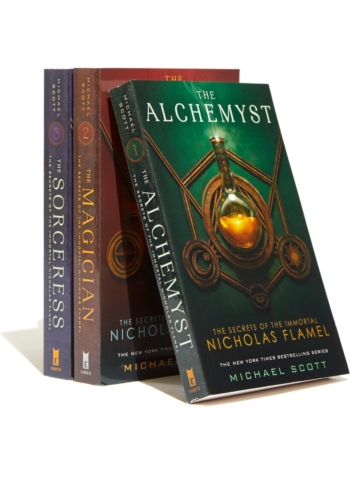 The Secrets of the Immortal Nicholas Flamel Boxed Set (3-Book) Scott Michael NEW