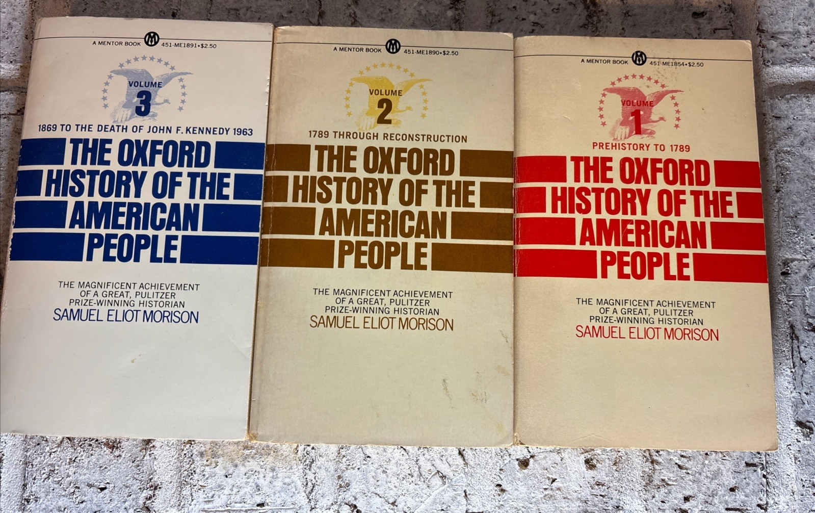 The Oxford History Of The American People Vol. 1, 2 & 3, Samuel Eliot Morison