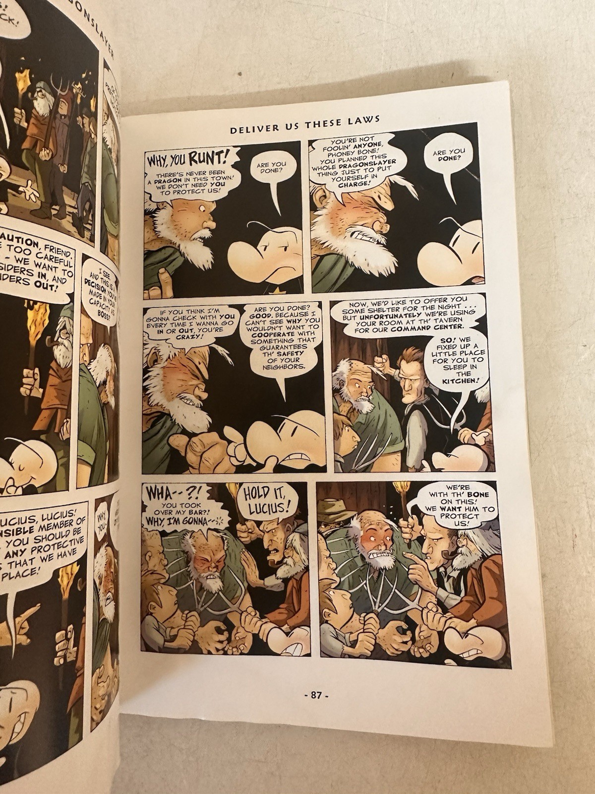 The Dragonslayer: a Graphic Novel Bone #4 Hardcover Jeff Smith