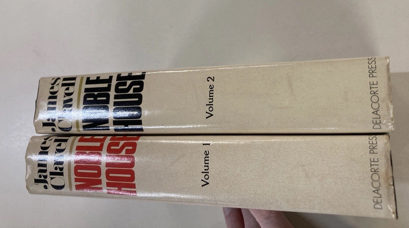 Noble House Volumes 1 and 2 HC DJ James Clavell 1981 Delacorte Press Very Good