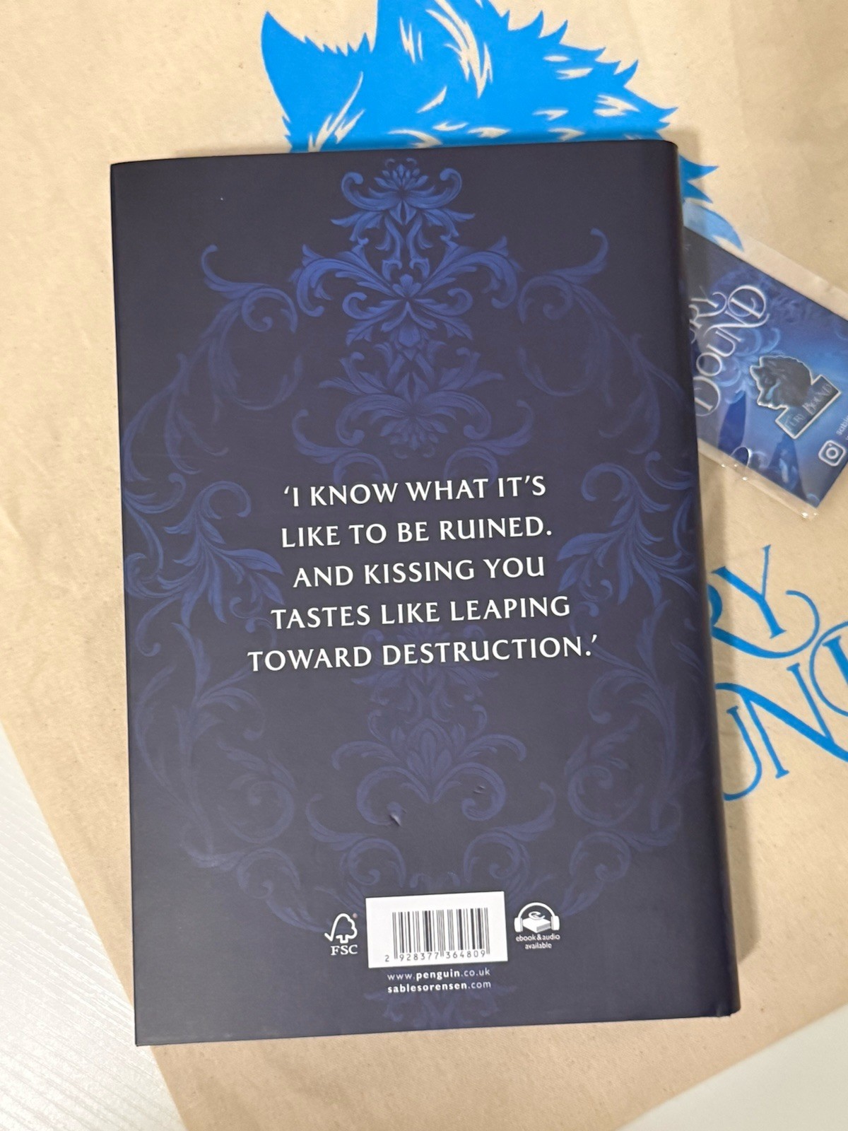 Signed fury bound by sable Sorensen- Waterstone edition w/ pin & tote