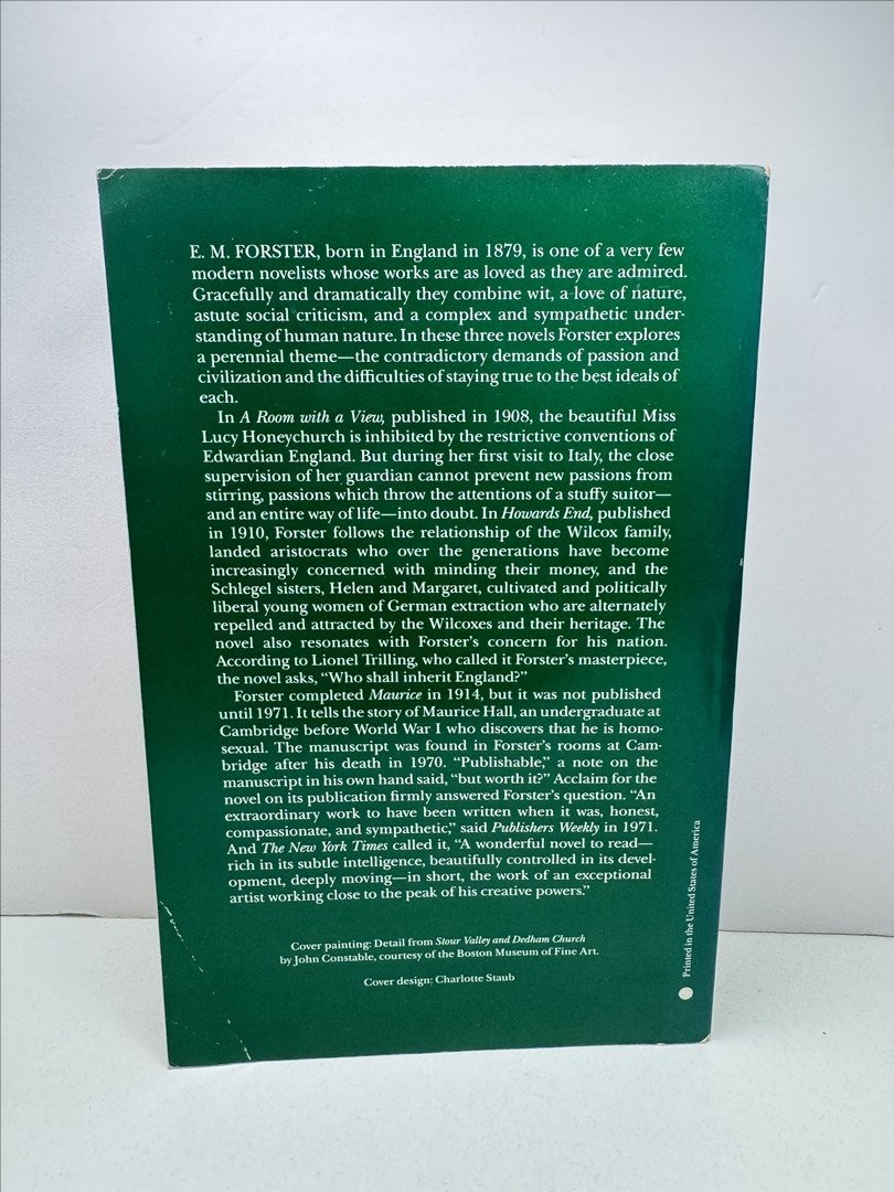 A Room with a View / Howards End / Maurice, By E M Forster, Paper