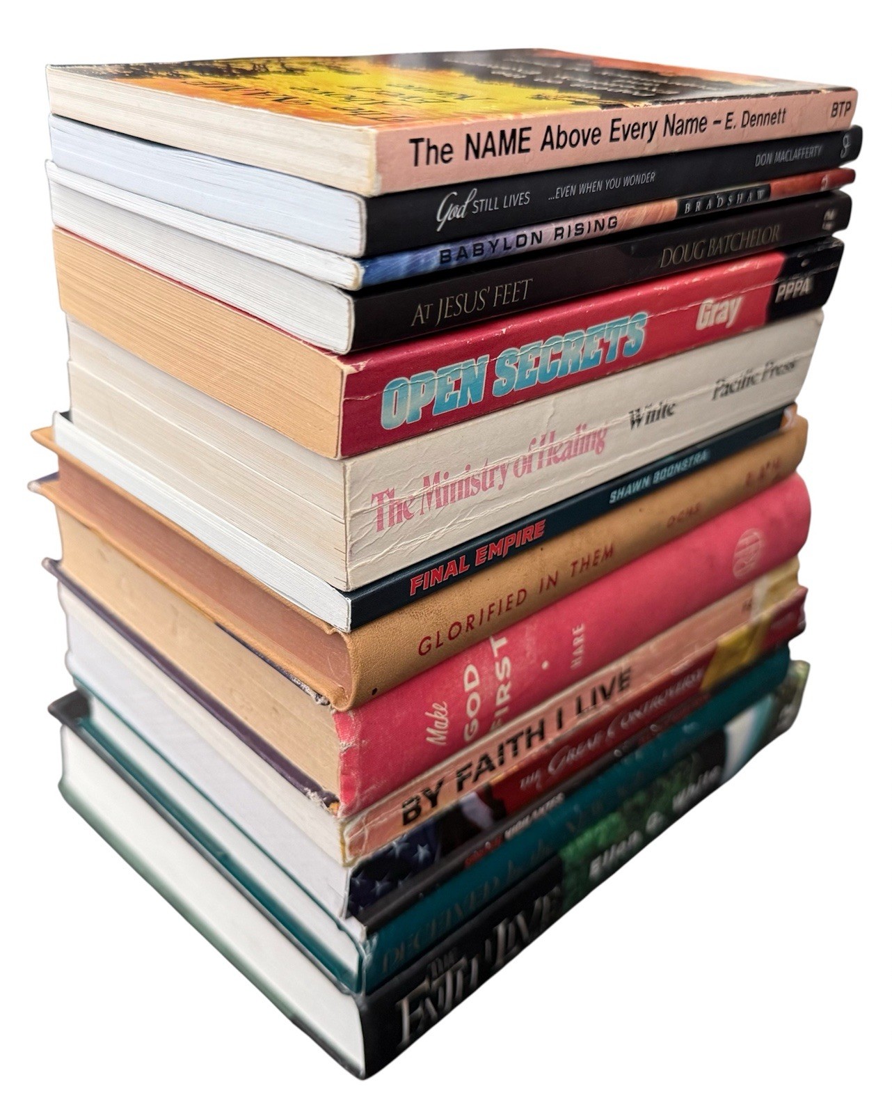 Lot of 14 Assorted Christian Books Inspirational Reading Instant Library