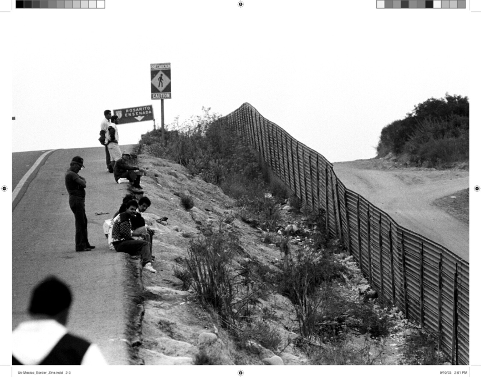 Stephen Shames -US-MEXICAN BORDER Zine – 28 pages – 5.5 x 8.5 inches BLM Zine