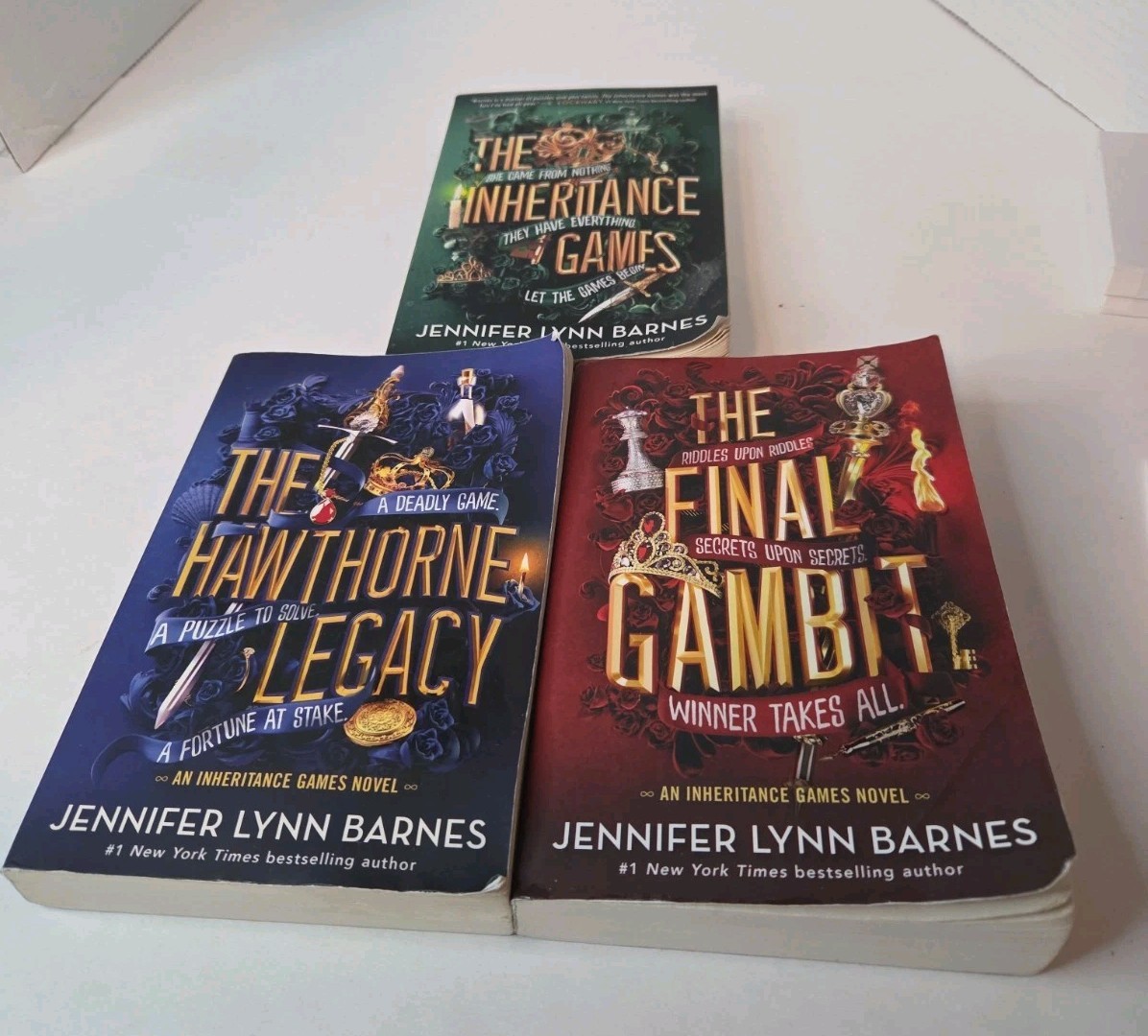 The Inheritance Games Series Paperback Book Lot of 3 Set Jennifer Lynn Barnes