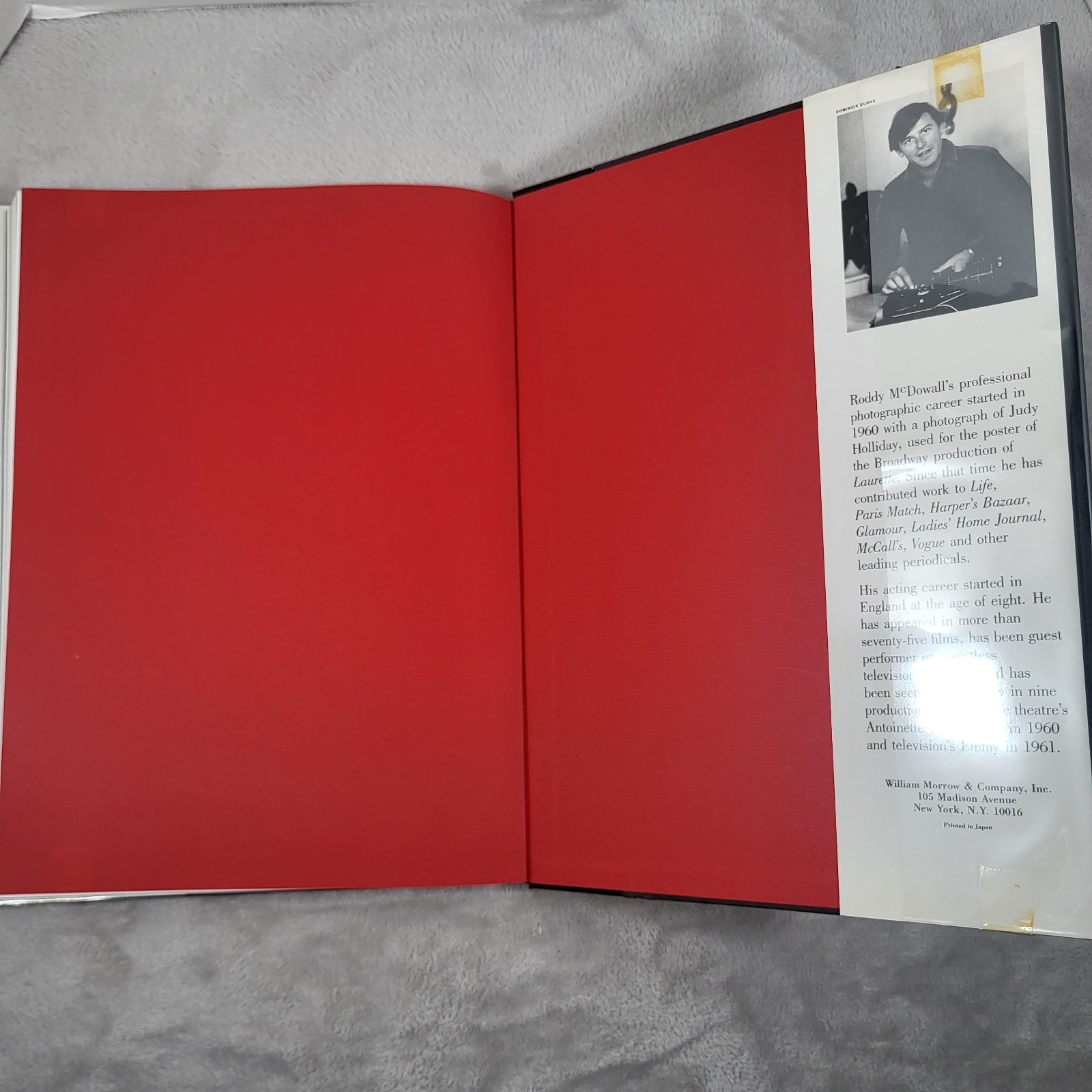 Roddy McDowall Signed Double Exposure Book Hardcover Mylar Jacket Autographed