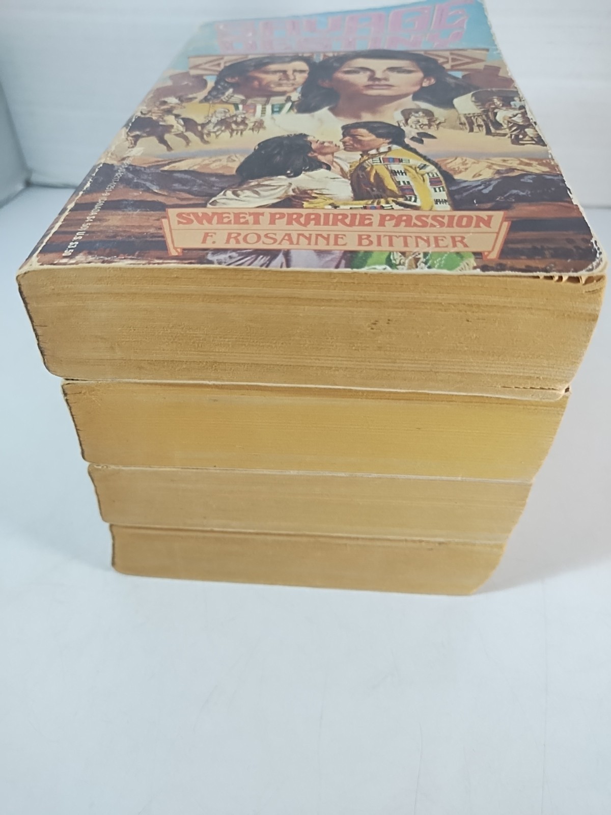 Savage Destiny Paperback 4 Book Lot Rosanne Bittner Historical Romance Old West