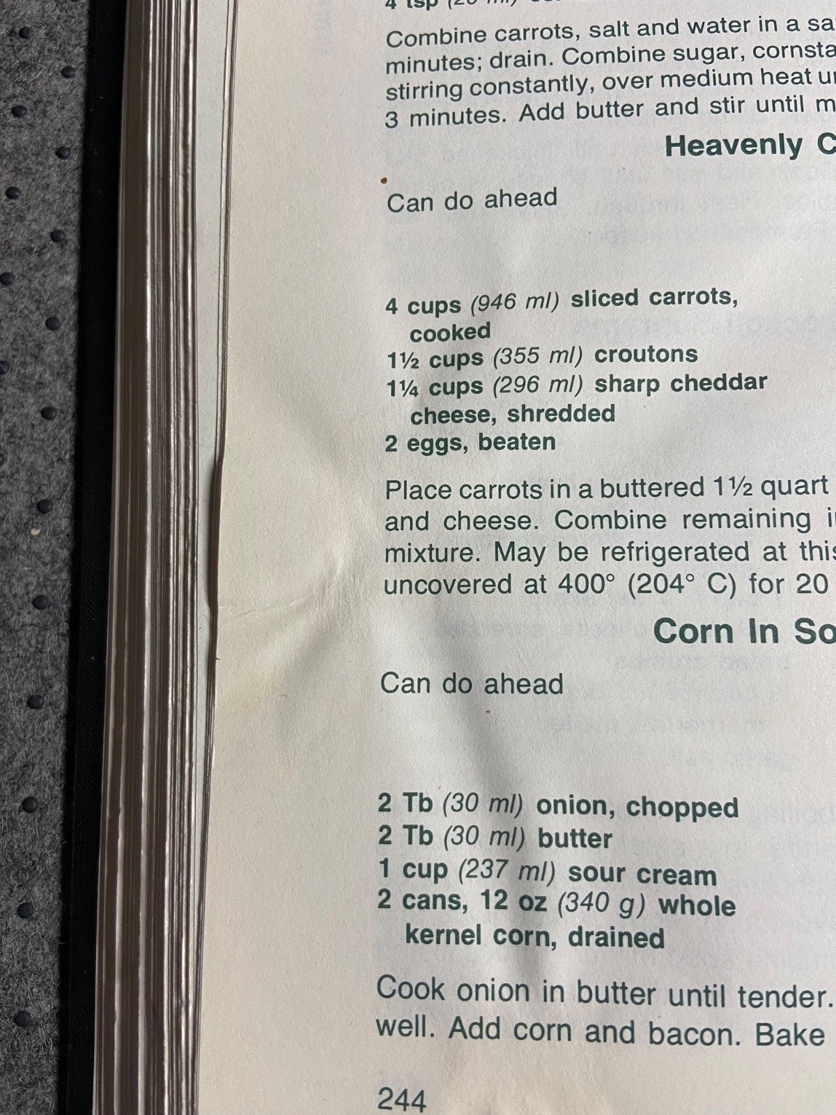 Cookbook VTG Out of Our League of Greensboro NC