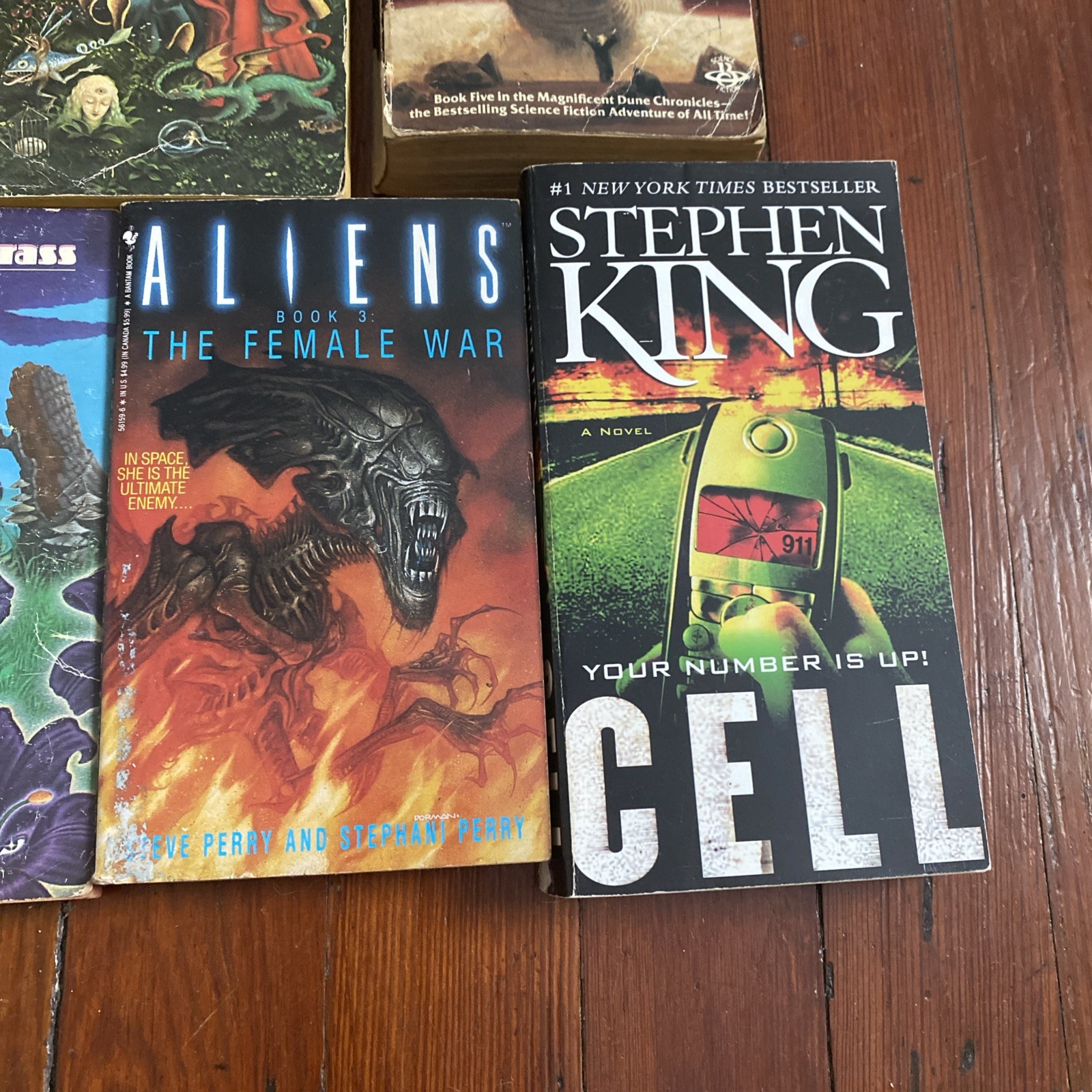 Lot Of 9 Science Fiction Paperback Novels