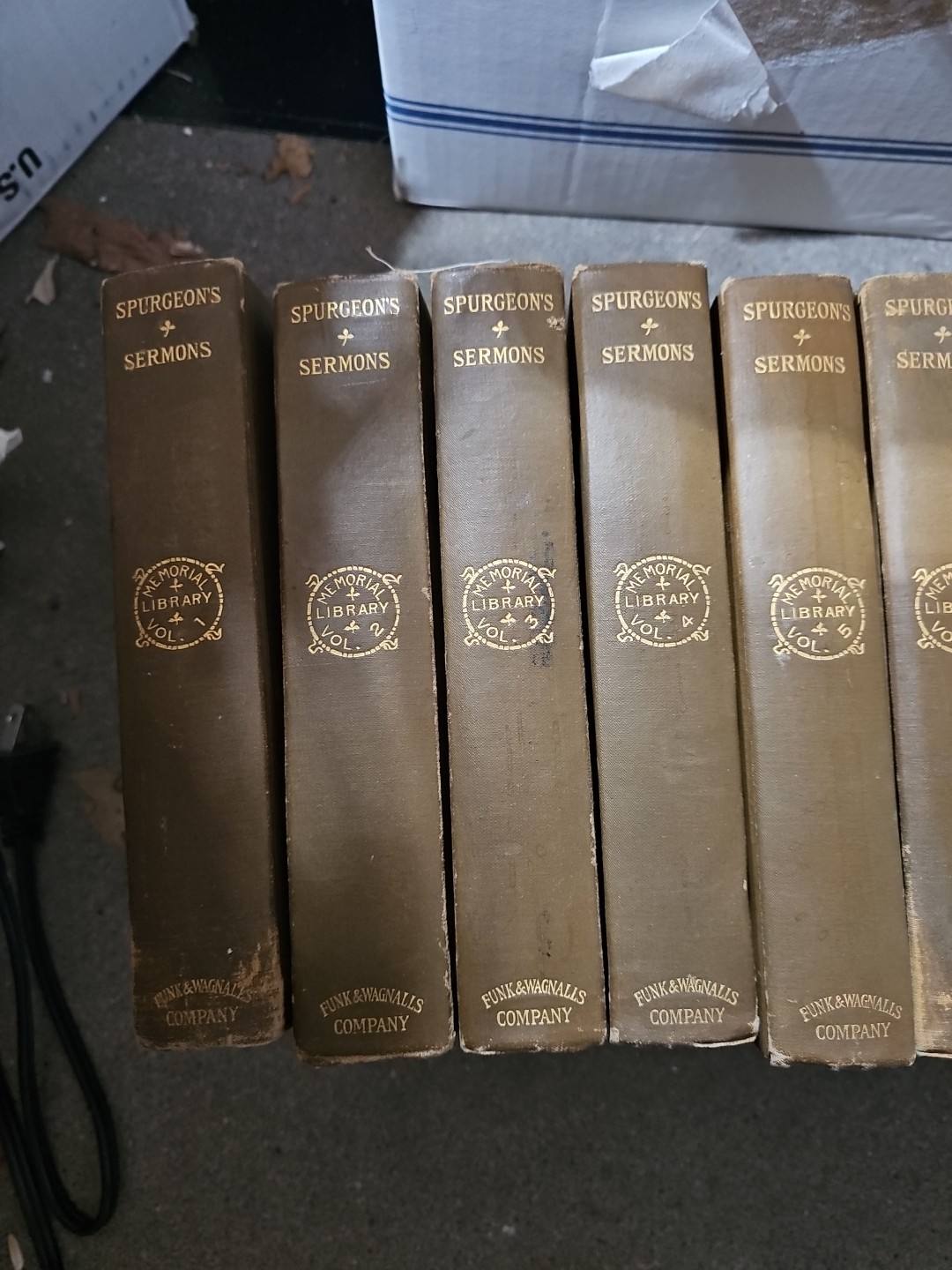 RARE Antique Spurgeon’s Sermons 20 Book Complete LOT Memorial Library