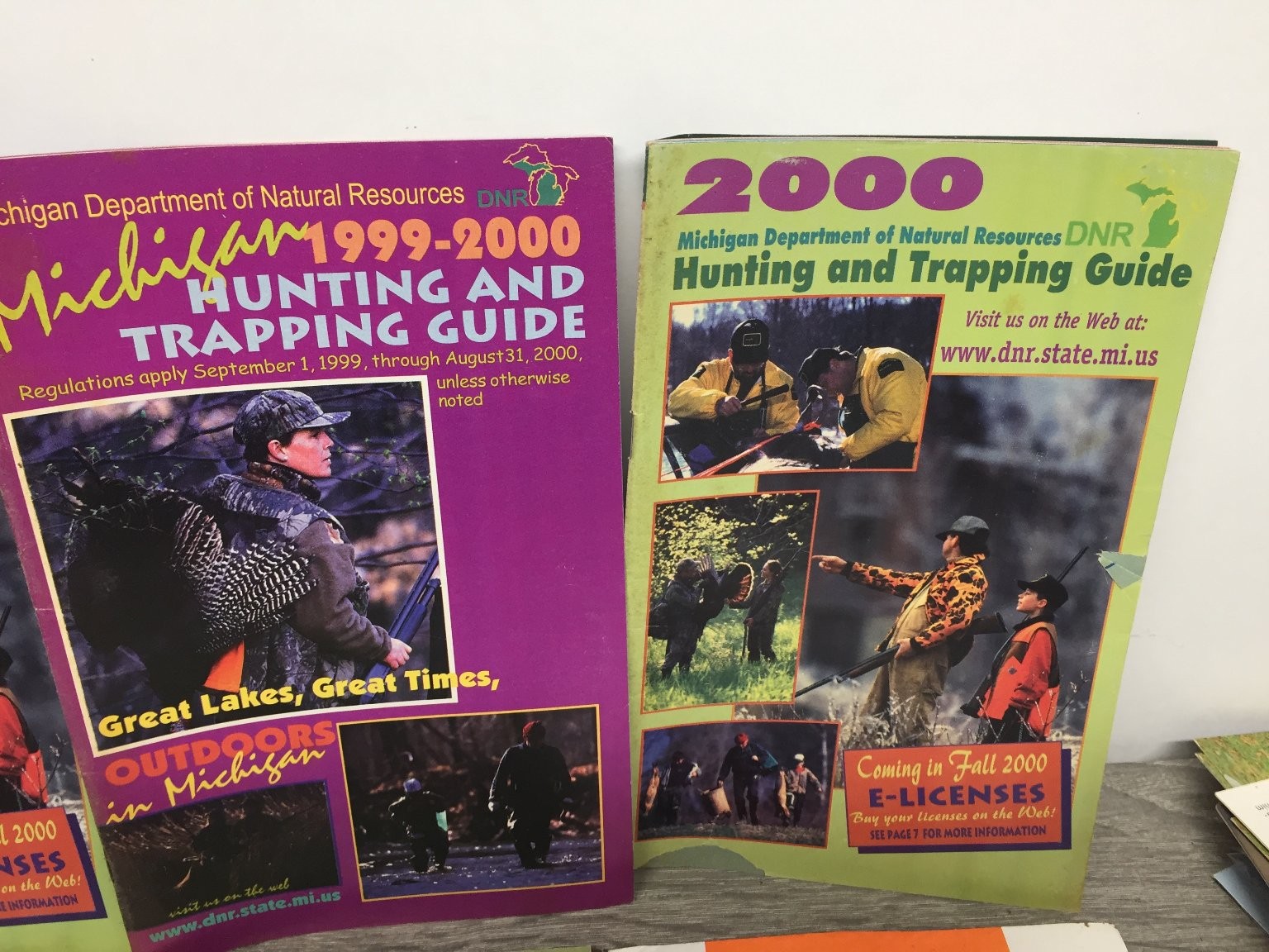 Michigan Hunting and Trapping Guide 1990’s 2000’s Michigan DNR Outdoors Wildlife