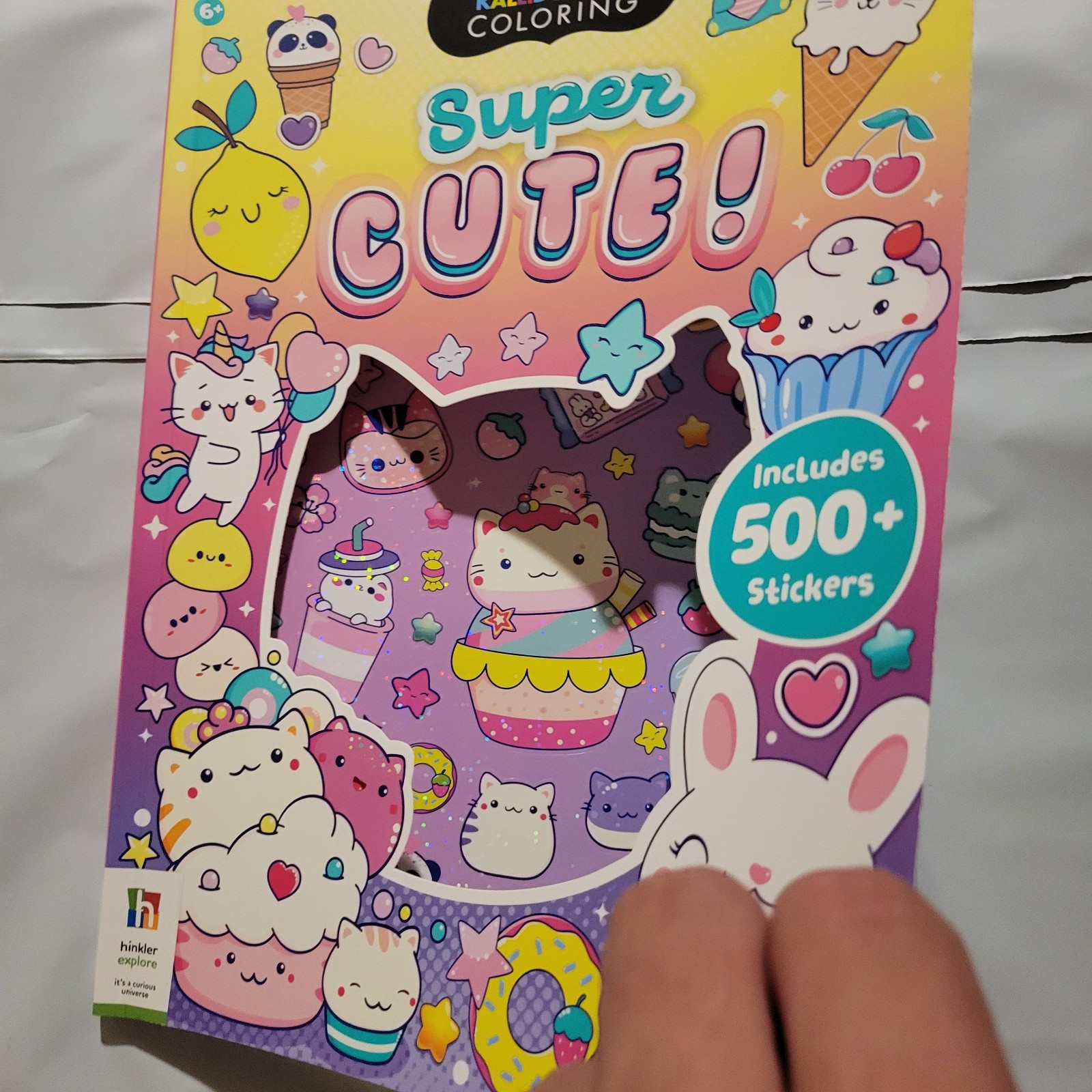 Hinkler Kaleidoscope Super Cute Sticker Coloring Book ~ Includes 500+ Stickers!