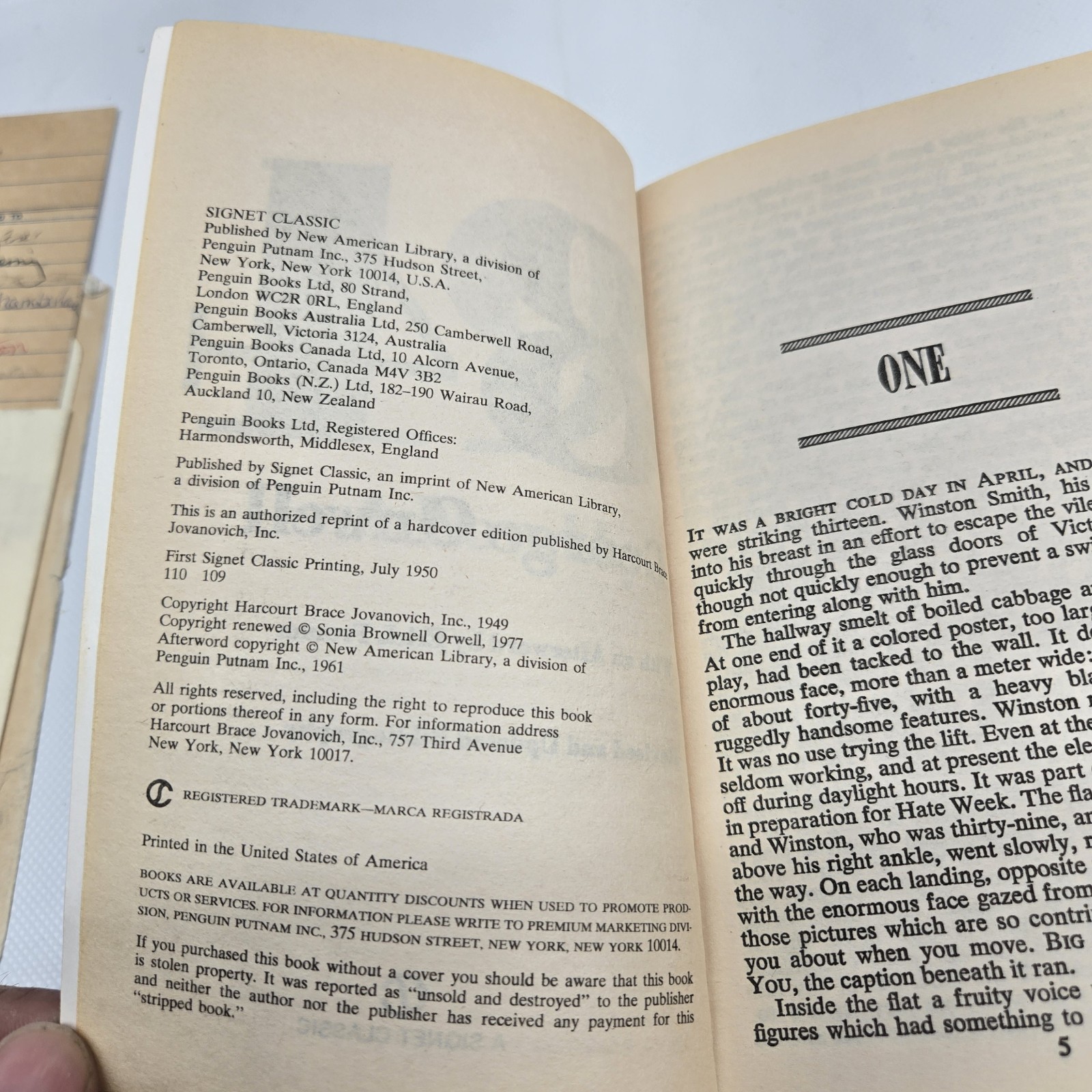George Orwell: 1984 & Animal Farm Paperback Signet Classic