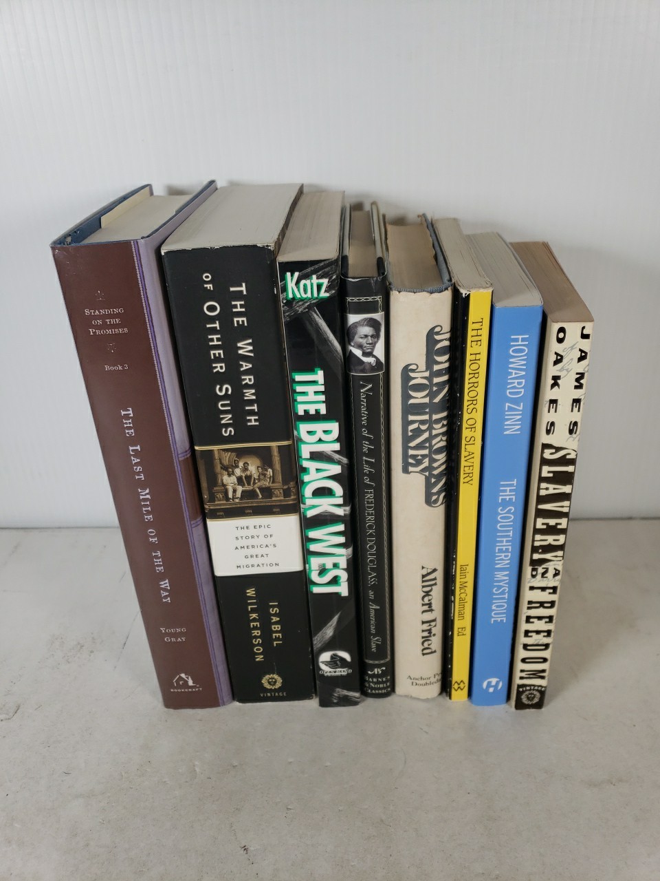 Black American History (8 Book Lot) Slavery, John Brown, Migrating West, Novel