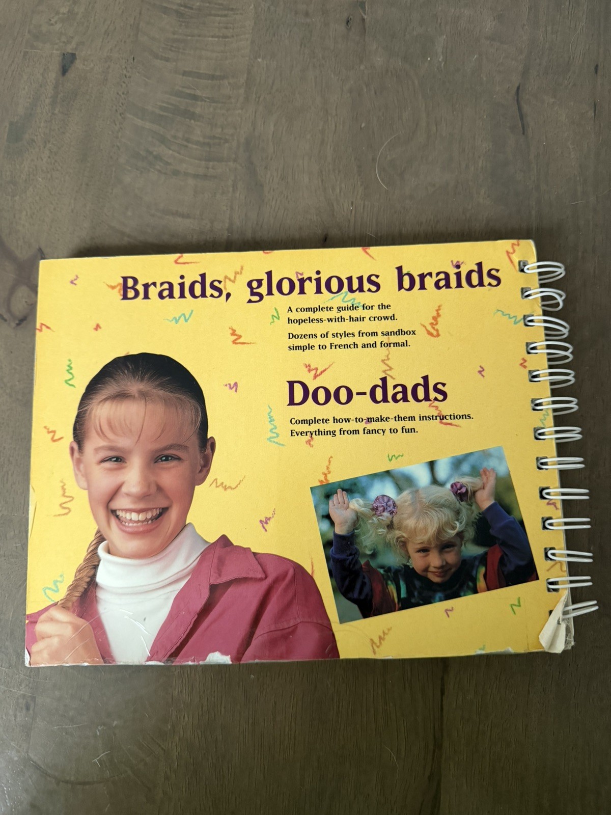 Klutz Press Braids & Bows Book Anne Akers Johnson 1992 Hair Braiding VTG READ