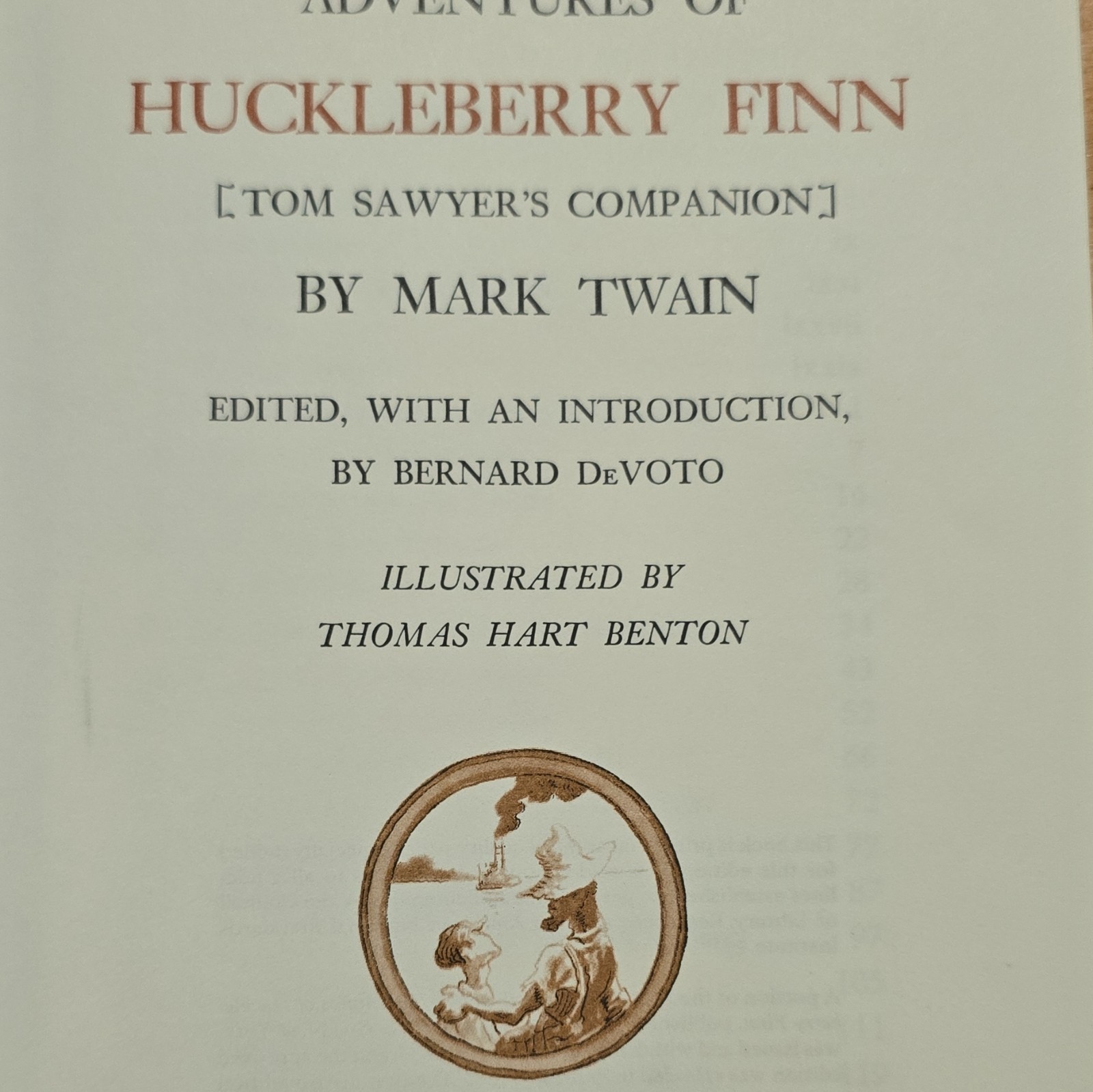 Adventures of Huckleberry Finn by Mark Twain Leather Bound. E/P Colloter Editio