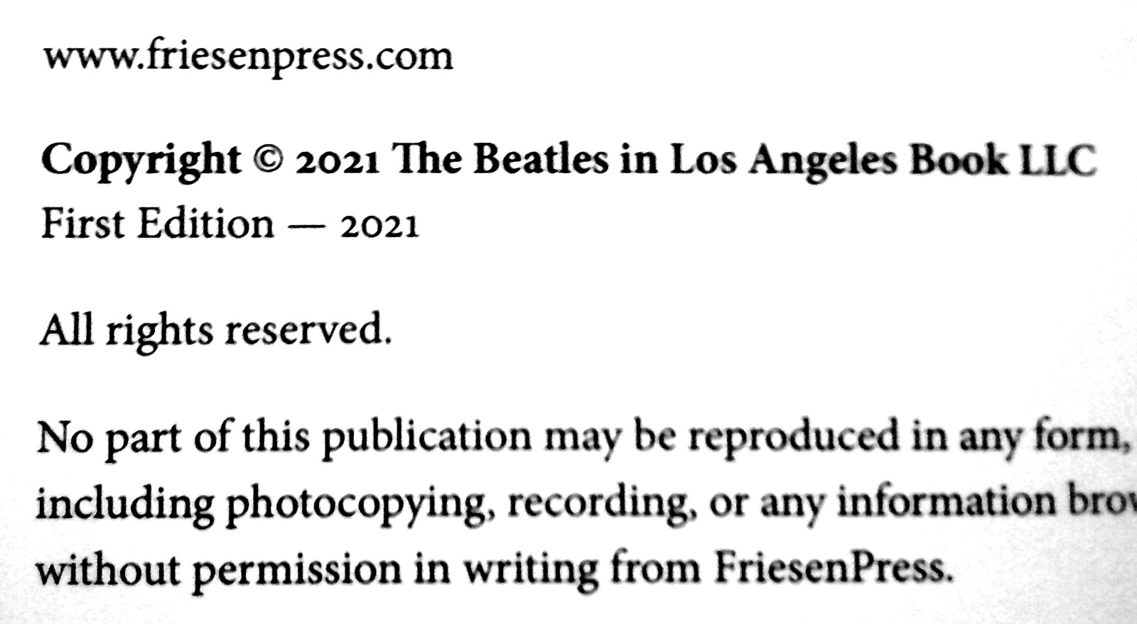The BEATLES in LOS ANGELES ~ Yesterday, Today, and Tomorrow ~ First Edition