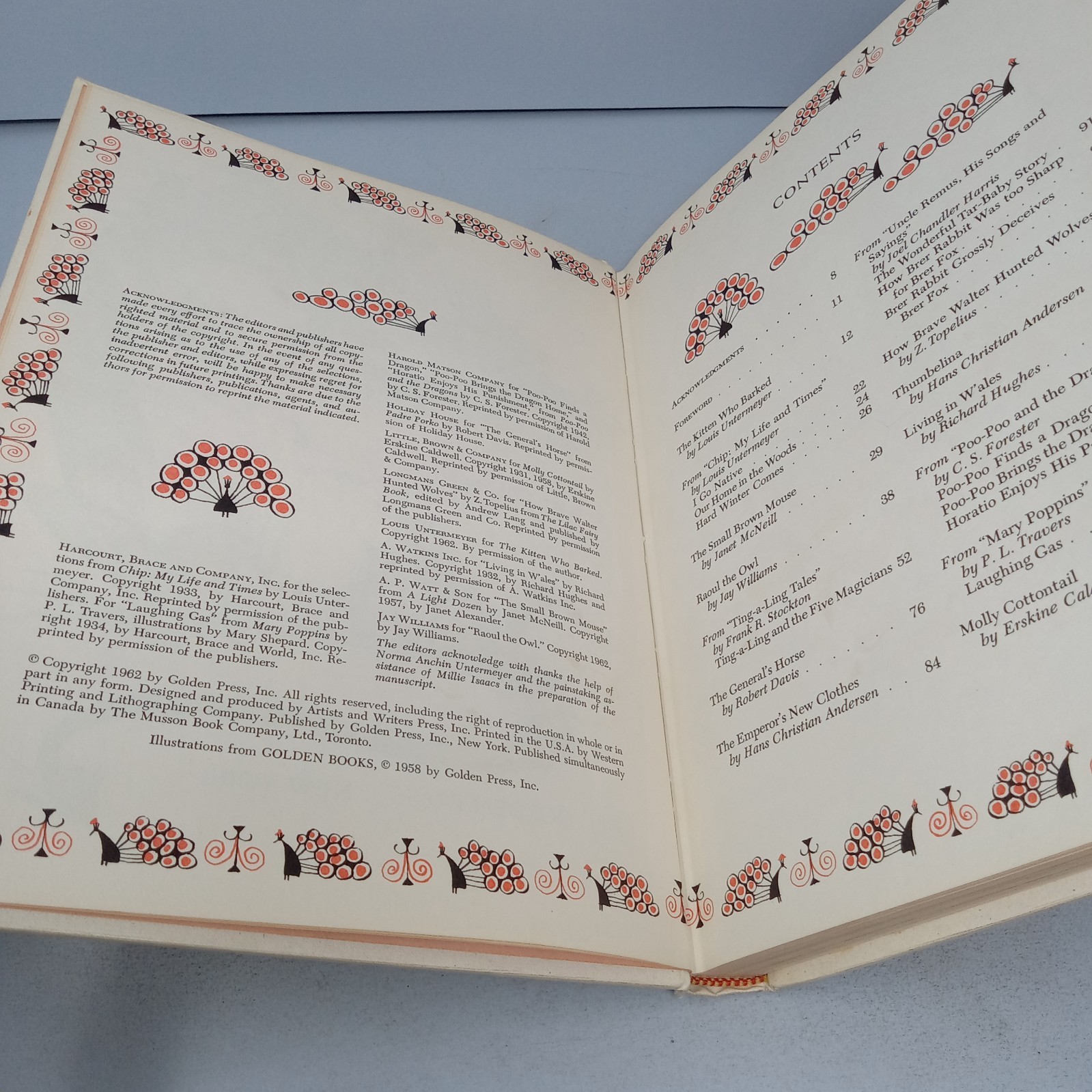 Fun And Fancy: 1958 Golden Press Hardcover by Bryna and Louis Untermeyer