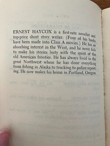 Vintage Paperbacks – Ernest Haycox – A Bantam Book – Lot Of 3