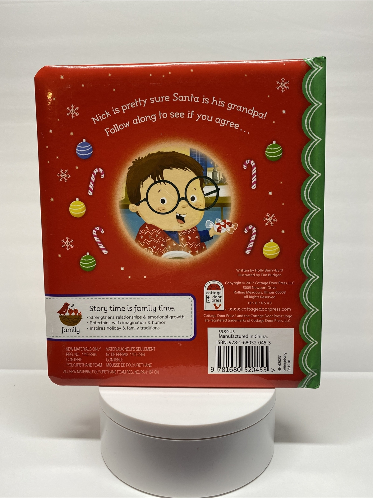 I Think My Grandpa Might Be Santa : Padded Board Book by Holly Berry Byrd (2017,