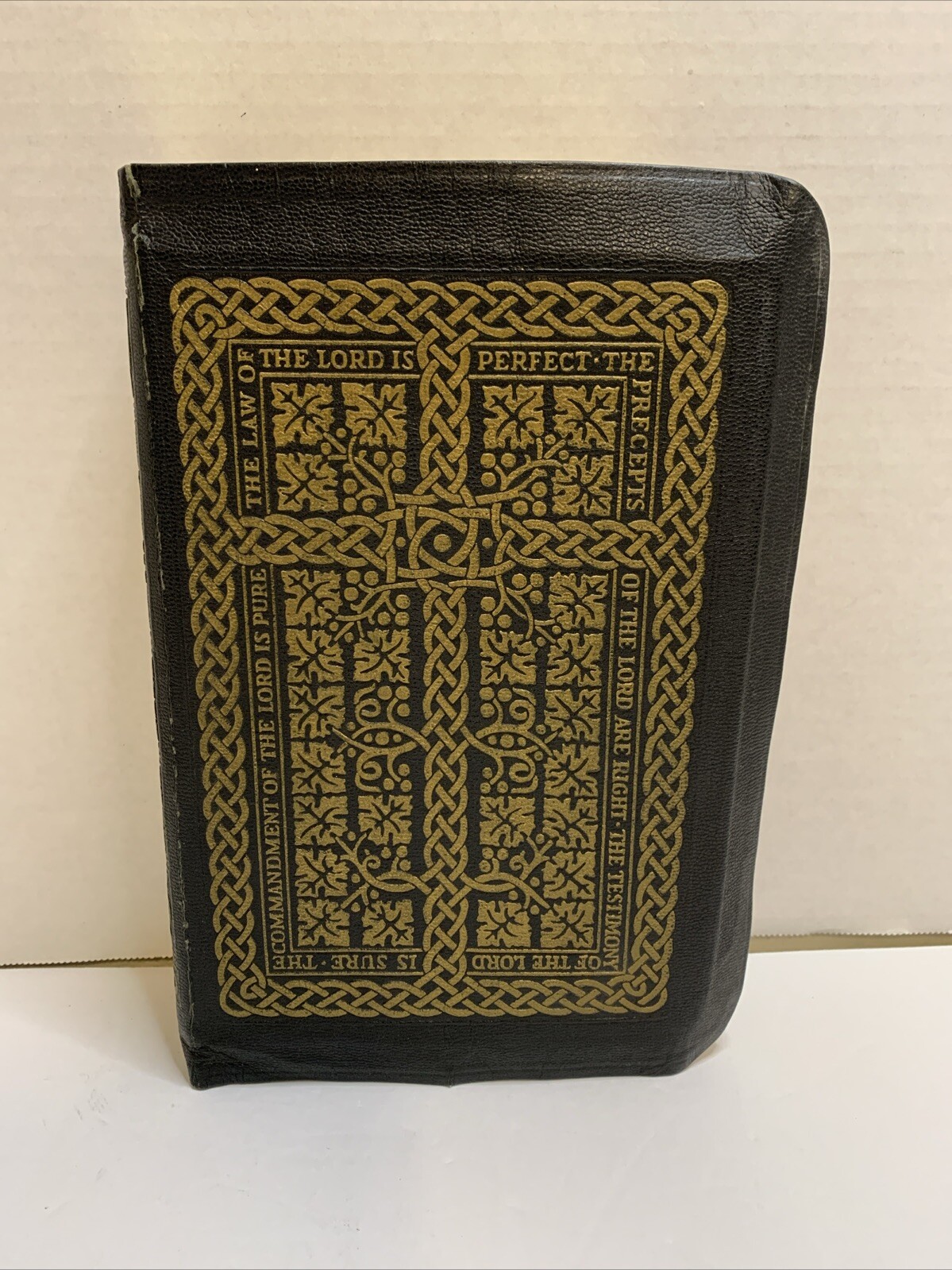 The Holy Bible 1950 Golden Book Edition Thumb Leather Binding KJV USA