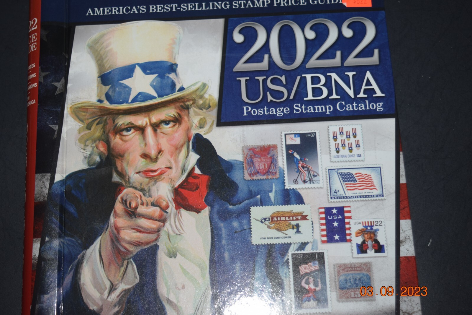“2022 US/BNA Postage Stamp Catalog,” HC Book (9.25″ x 11″) 418 Pages, New