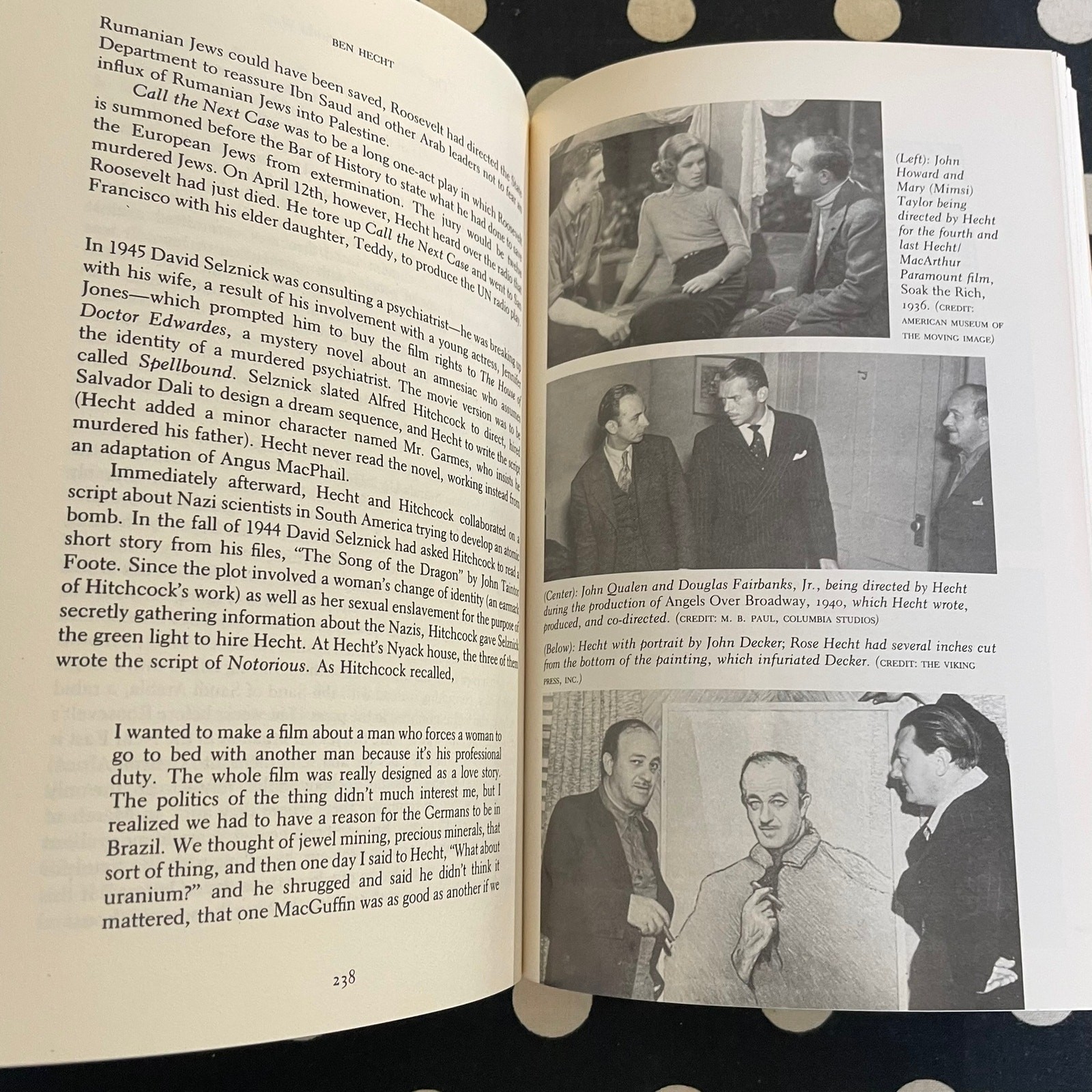 Ben Hecht: A Biography by William MacAdams 1990 Softcover