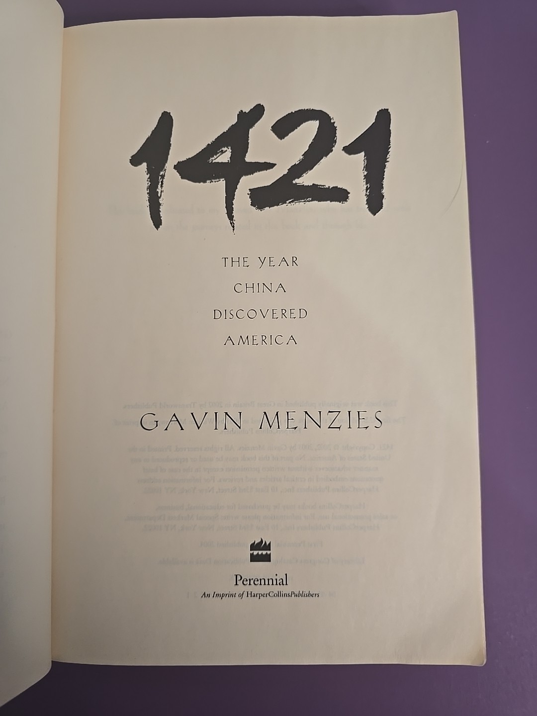 Gavin Menzies 2 Book Lot – 1421 & 1434 – First Ed HC + China History PB Set