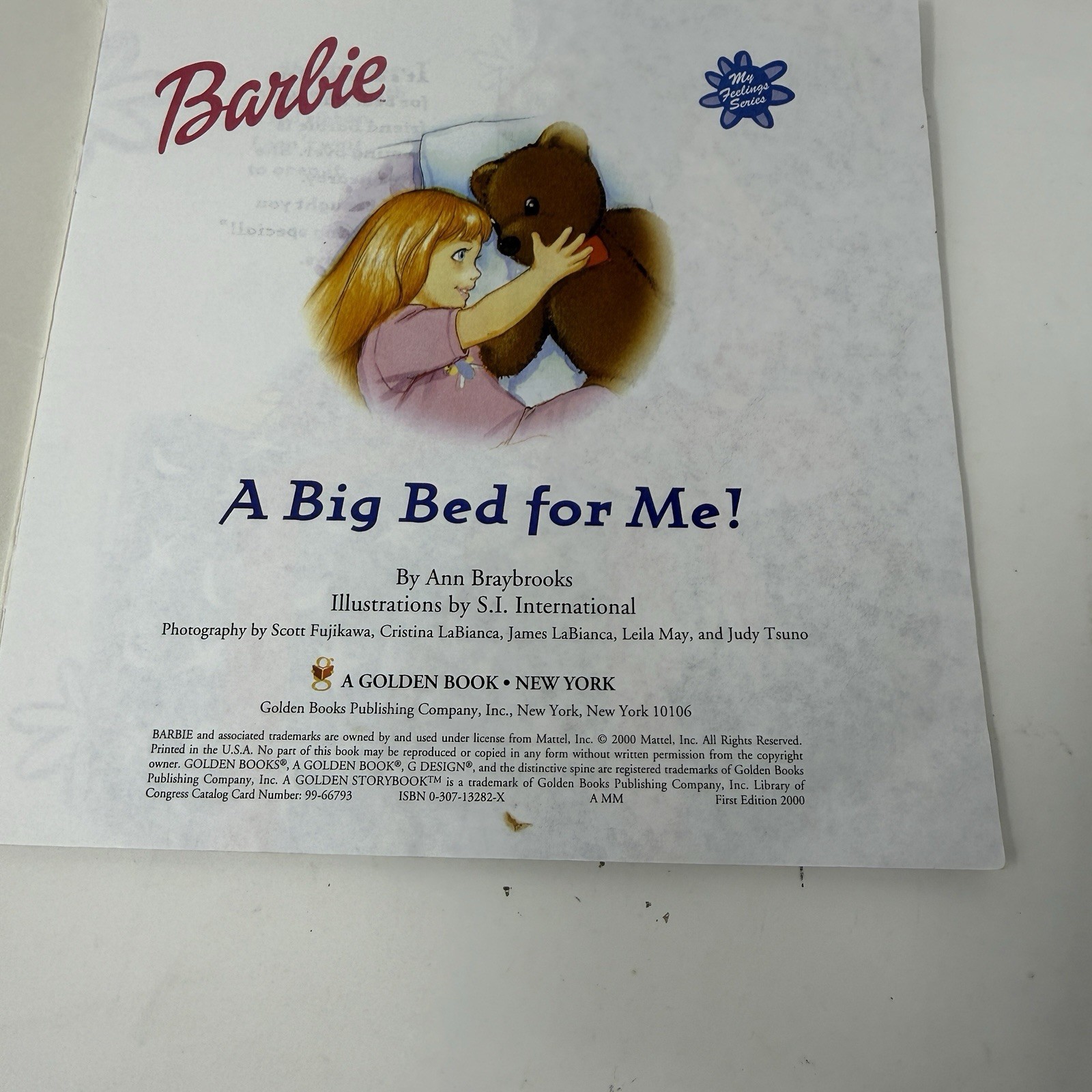 Barbie Book – My Feelings: A Big Bed for Me! by Braybrooks, Ann Paperback Golden