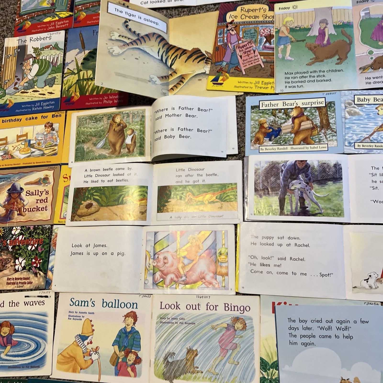 Lot of 44 Rigby PM Story Books Readers Early Learning Homeschool Sight Word K-2
