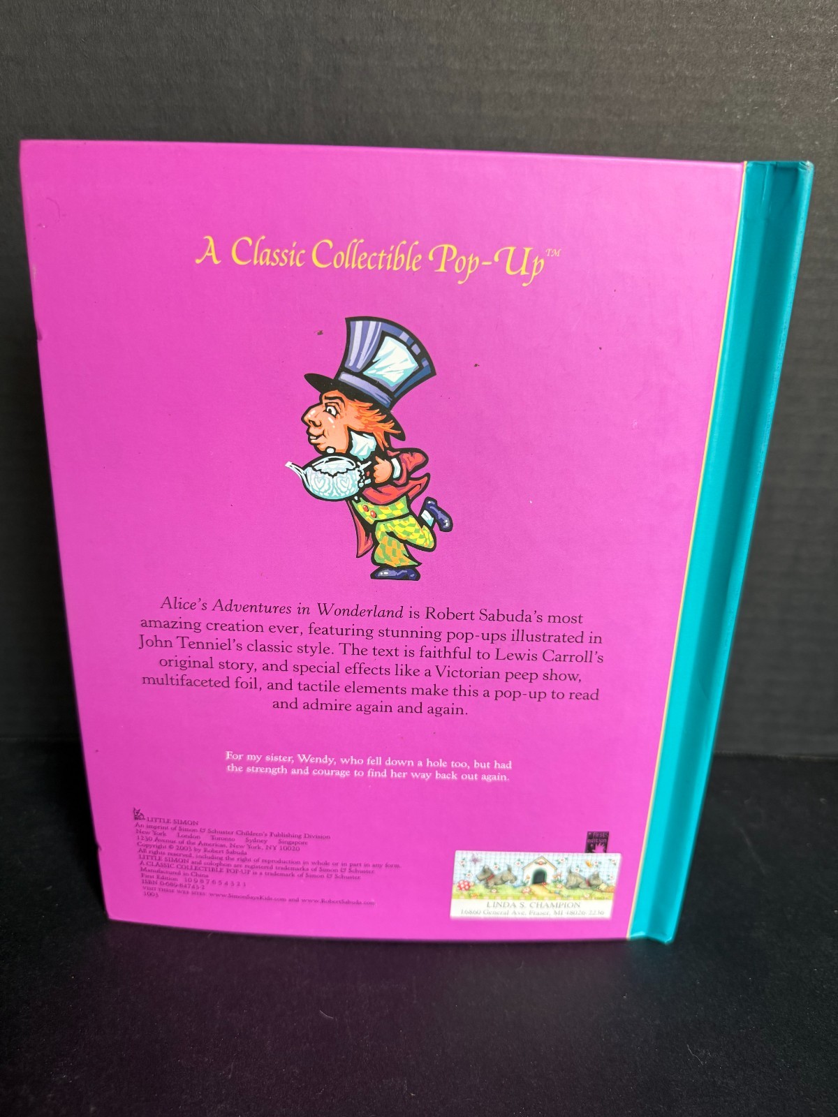 Alice’s Adventures in Wonderland SIGNED by Robert Sabuda 1st Edition