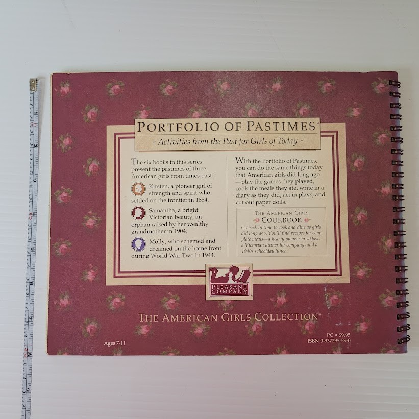 The American Girls Cookbook Portfolio Of Pastimes 1990 Dolls International Book