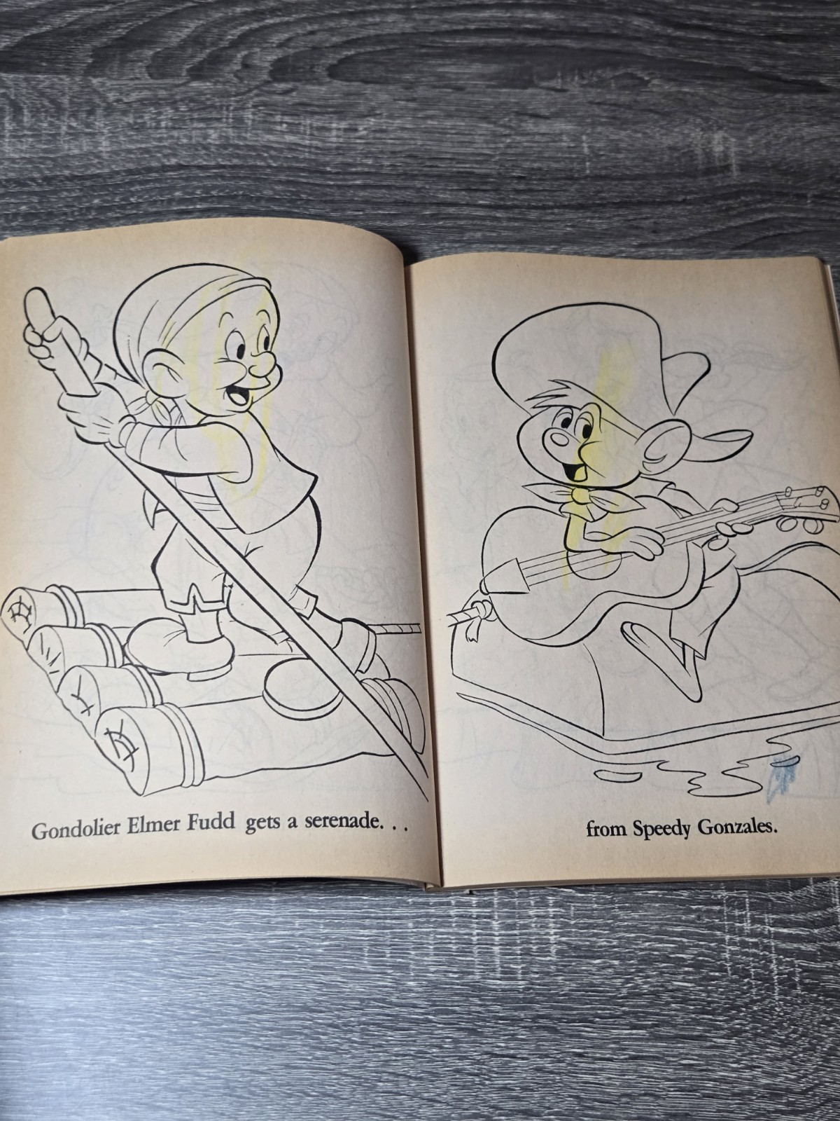 Vintage 1987 Looney Tunes Giant Coloring Book Golden Book Bugs Bunny Daffy