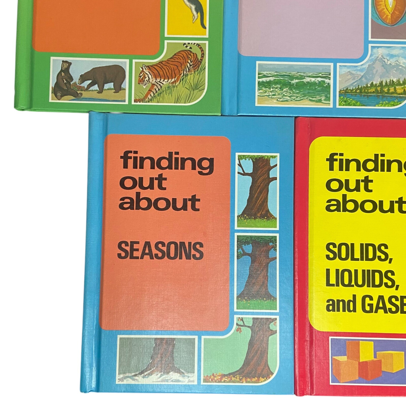 (SET OF 5) VTG 1974 “Finding Out About” By Francis Alder Educational Hardcover