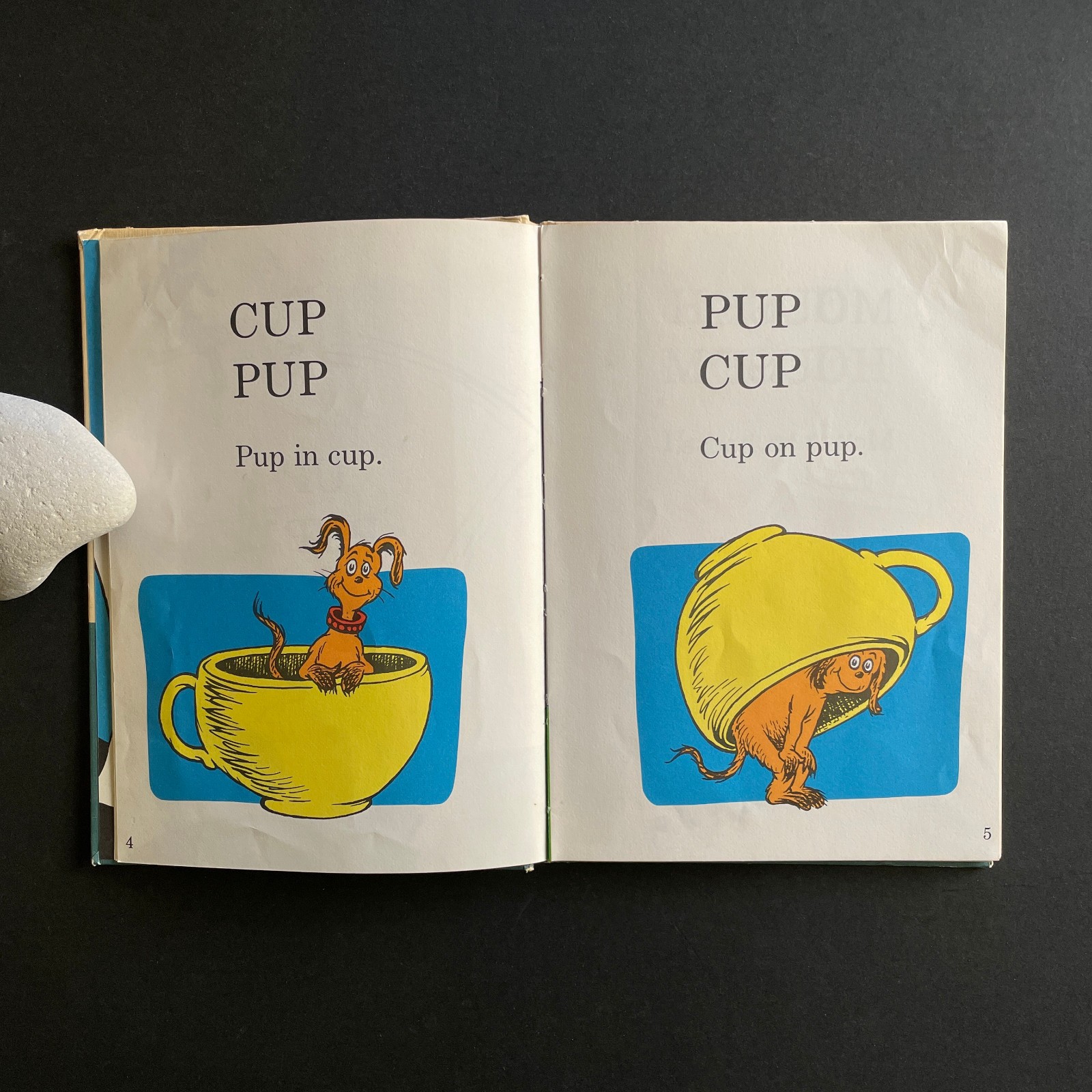 Hop On Pop • Dr. Seuss • Early Book Club Edition 1963 • Linen Hardcover
