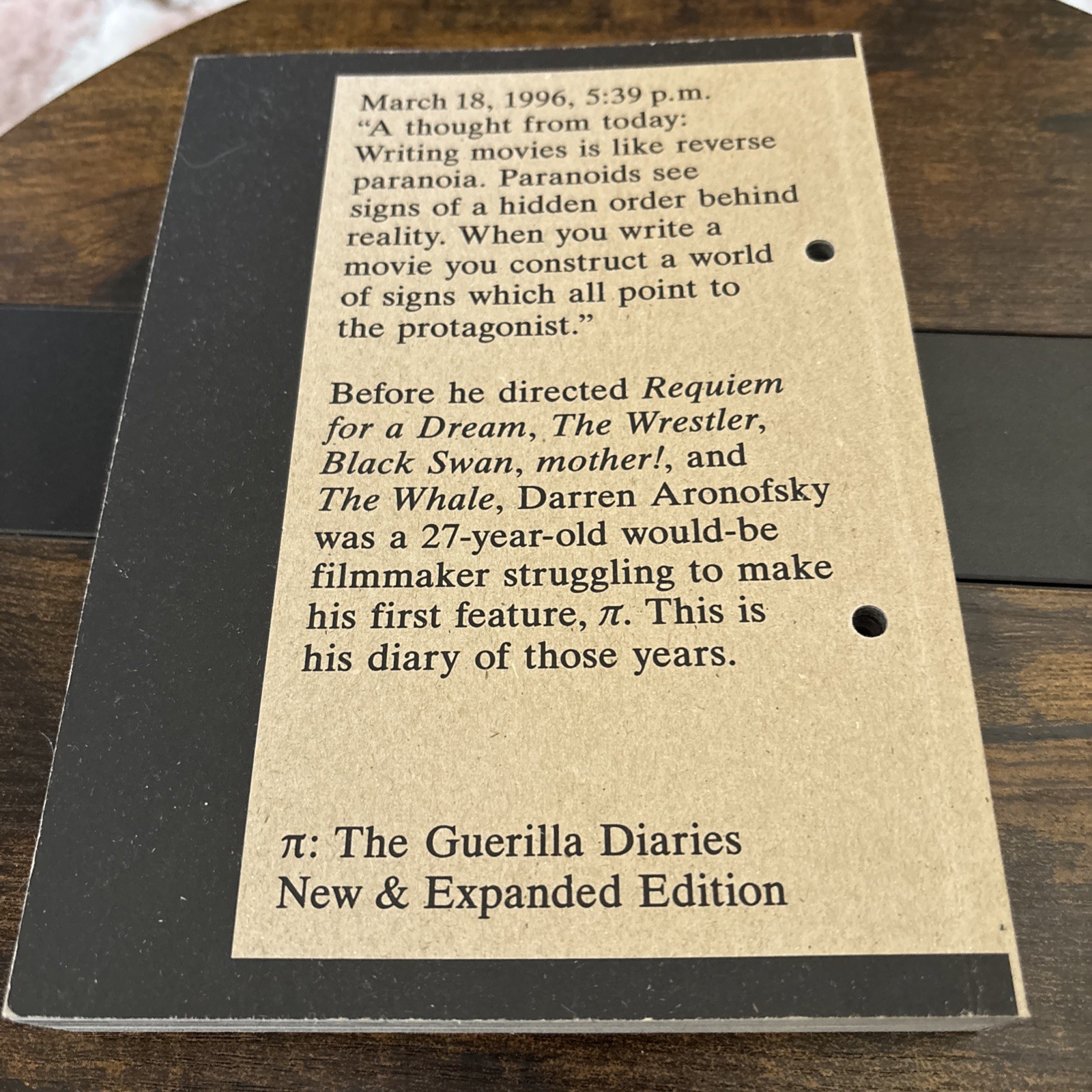 Pi: Screenplay and the Guerilla Diaries by Darren Aronofsky